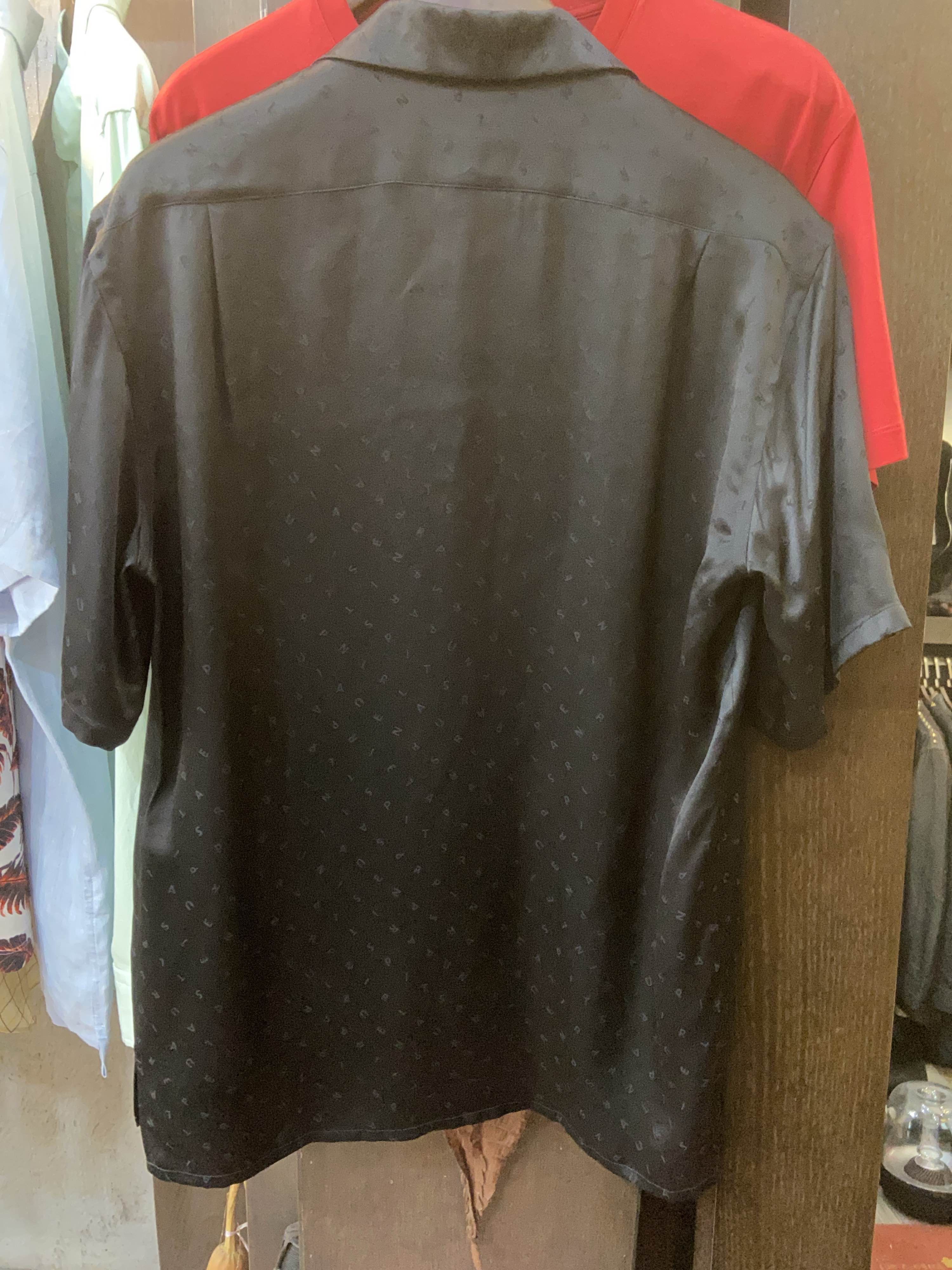 Saint Laurent Paris Saint Laurent Monogram Silk Shirt Size M Size US M / EU 48-50 / 2 - 2 Thumbnail