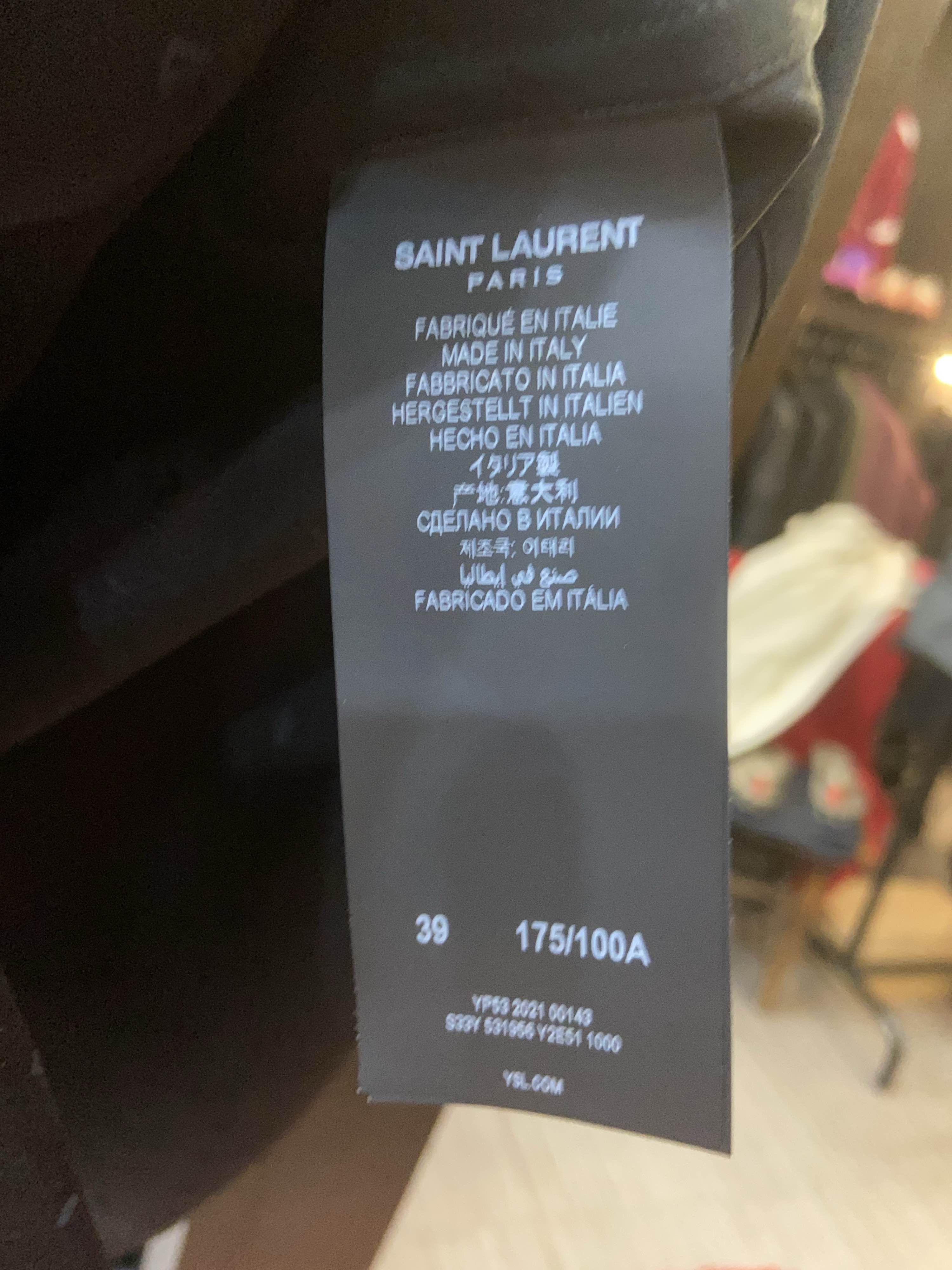 Saint Laurent Paris Saint Laurent Monogram Silk Shirt Size M Size US M / EU 48-50 / 2 - 4 Thumbnail