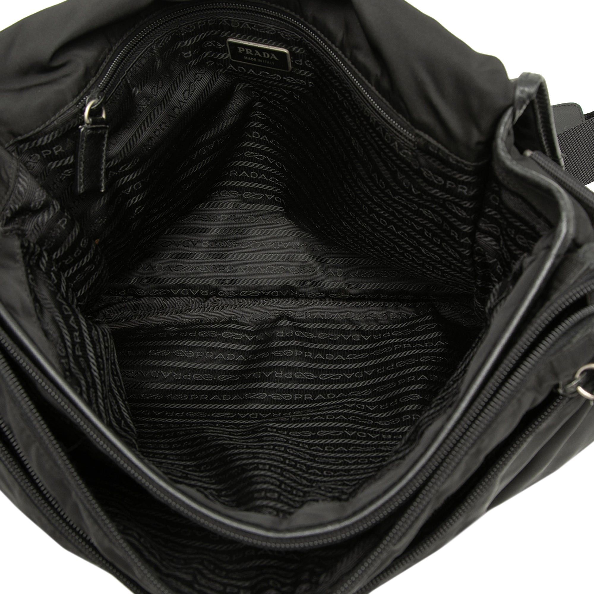 Prada Tessuto Double Buckle Messenger Bag Size ONE SIZE - 4 Thumbnail