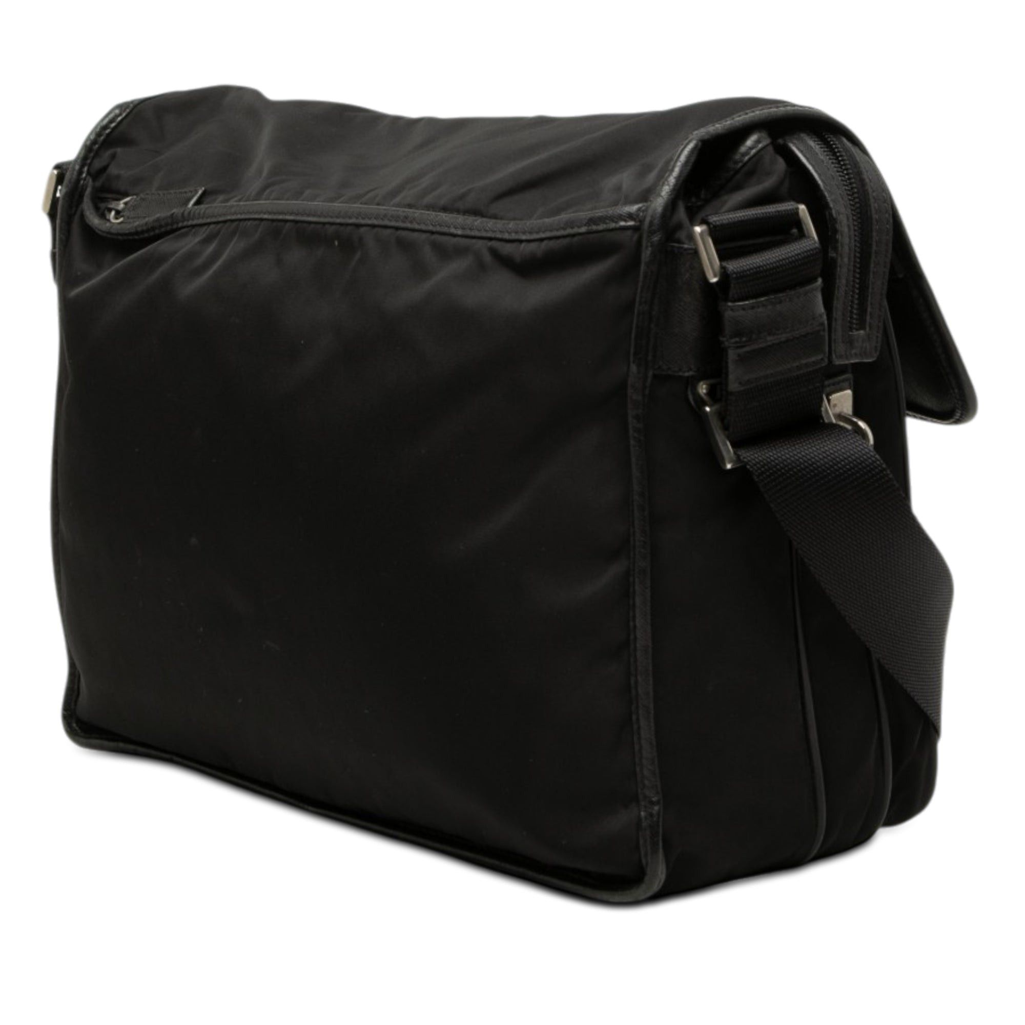 Prada Tessuto Double Buckle Messenger Bag Size ONE SIZE - 2 Thumbnail