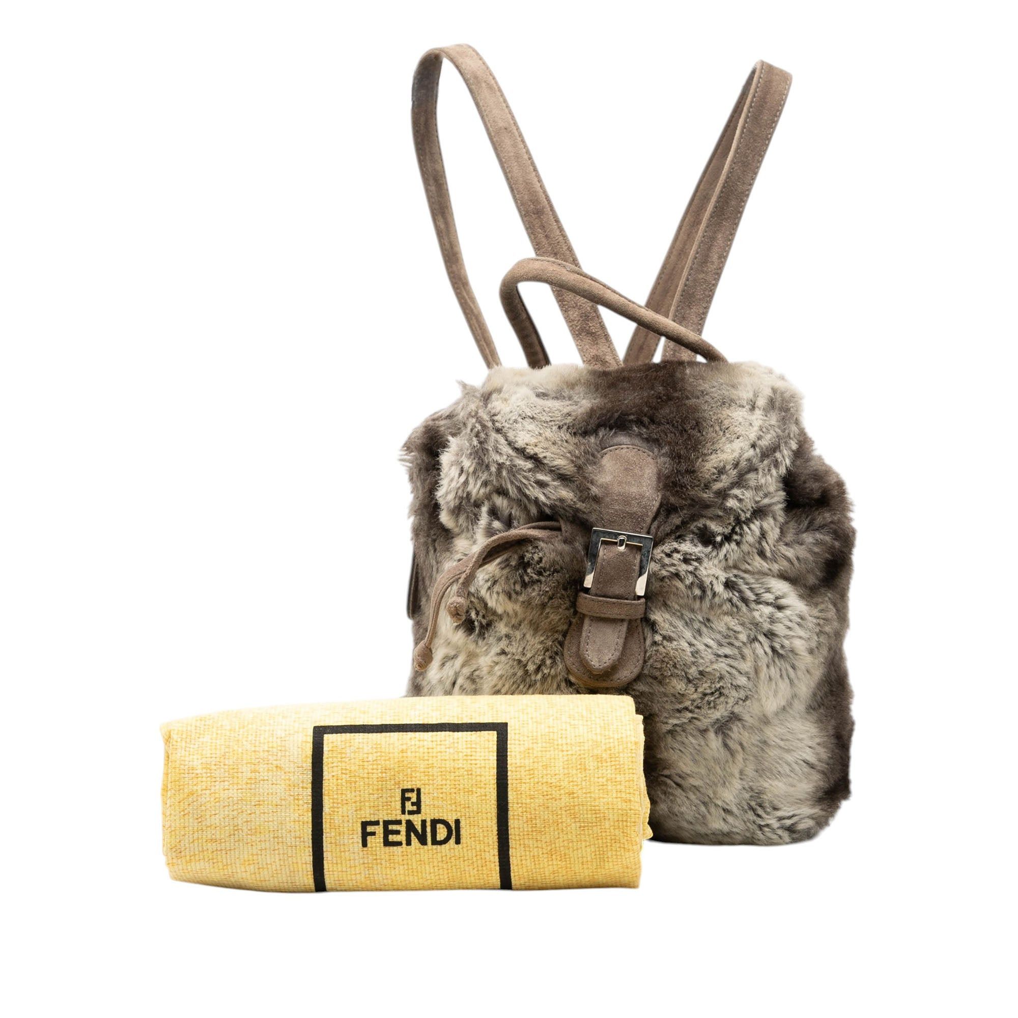 Fendi Mink Fur Tie Dye Print Backpack Size ONE SIZE - 9 Thumbnail