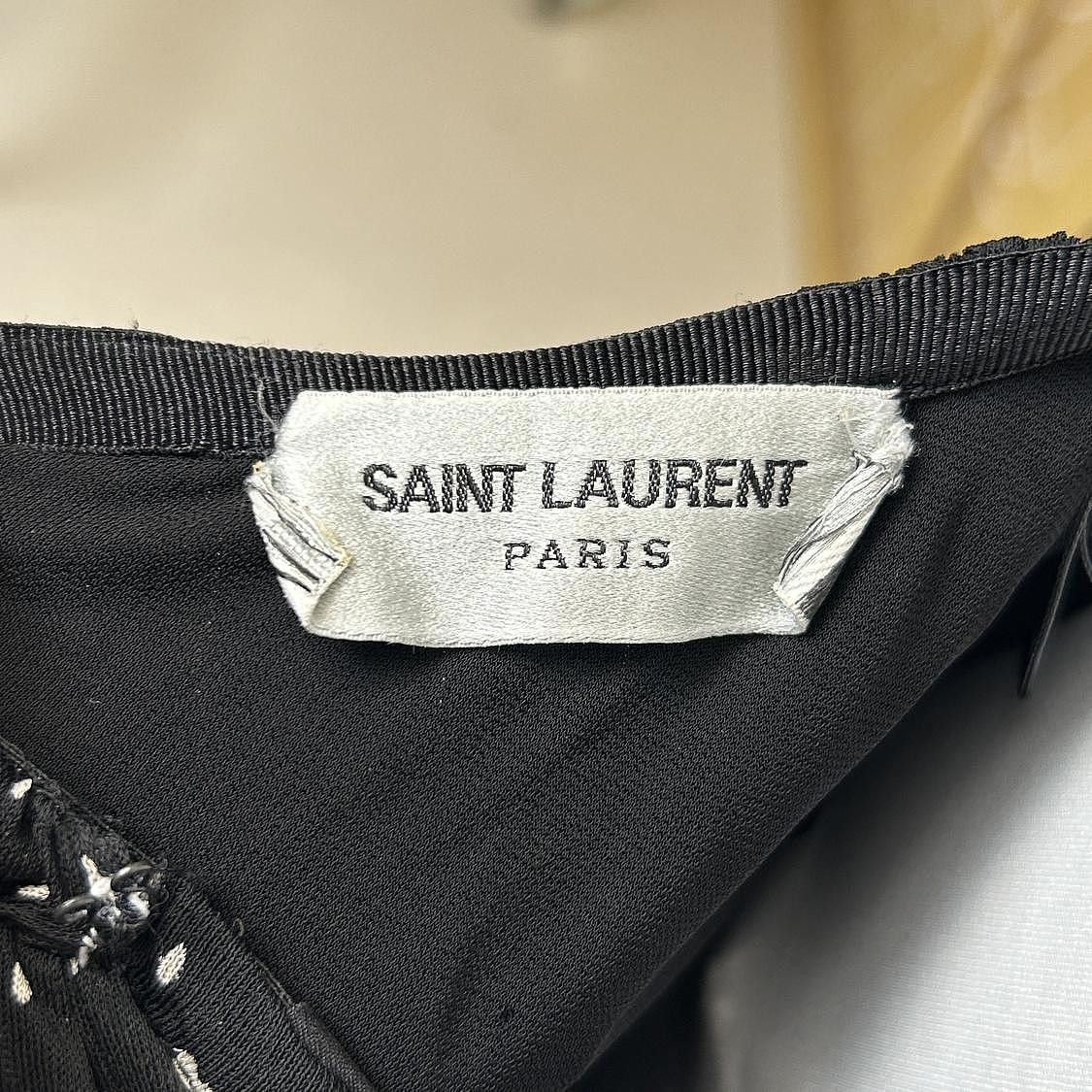 Saint Laurent Paris Saint Laurent Heart Print Mini Dress Size S Size S / US 4 / IT 40 - 3 Thumbnail