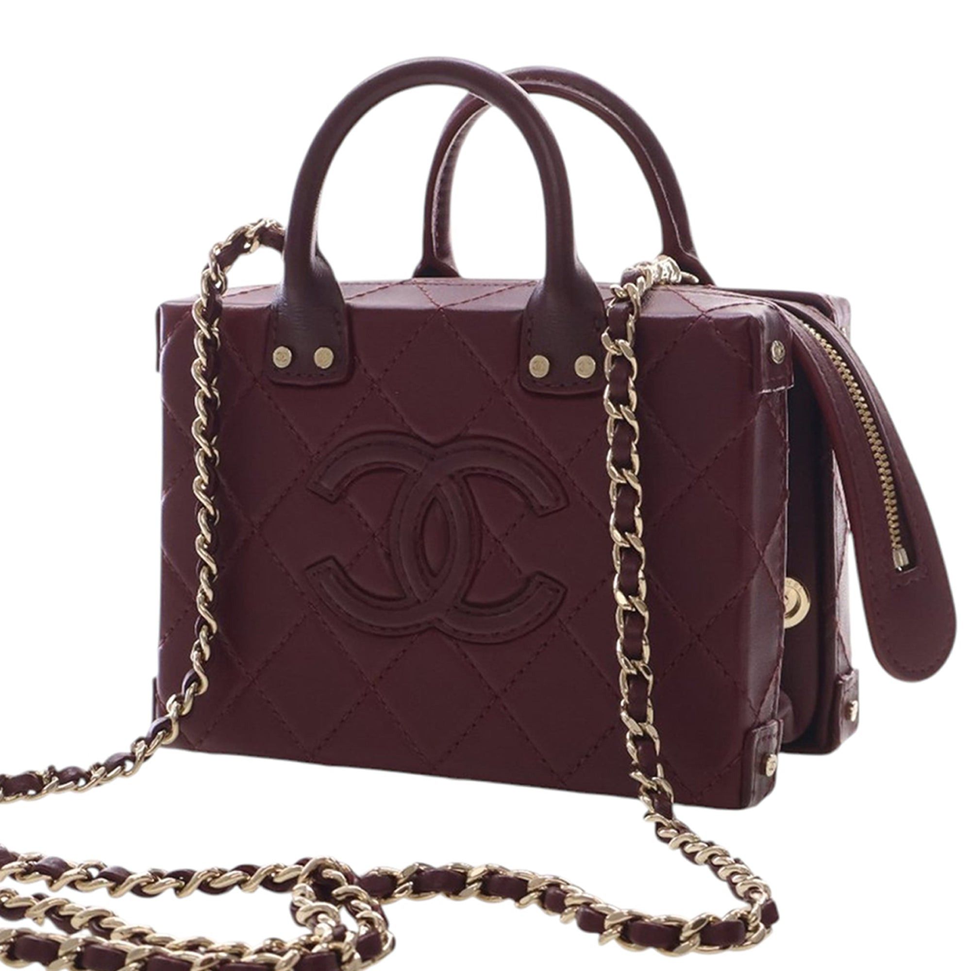 Chanel Small CC Quilted Calfskin Top Handle Convertible Vanity Case Size ONE SIZE - 3 Thumbnail