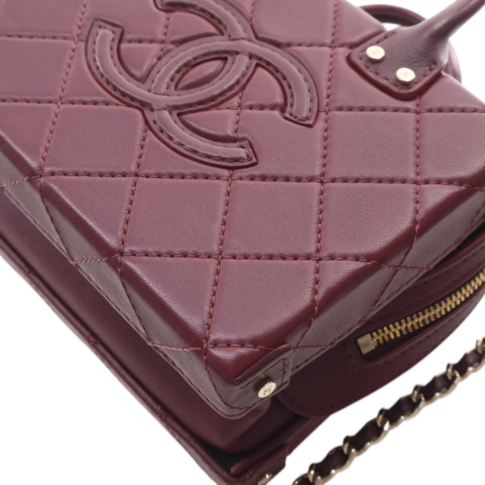 Chanel Small CC Quilted Calfskin Top Handle Convertible Vanity Case Size ONE SIZE - 8 Thumbnail