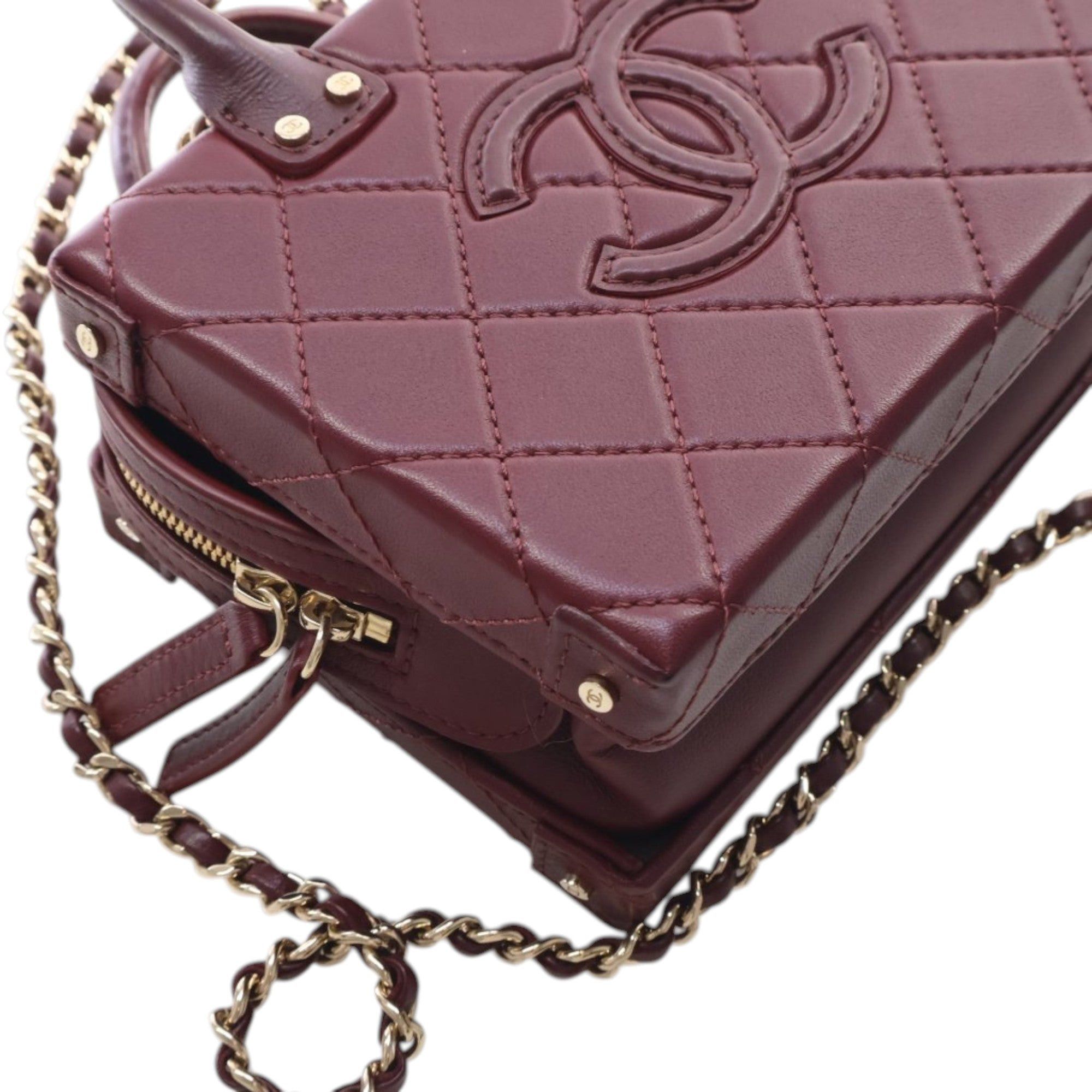 Chanel Small CC Quilted Calfskin Top Handle Convertible Vanity Case Size ONE SIZE - 9 Thumbnail