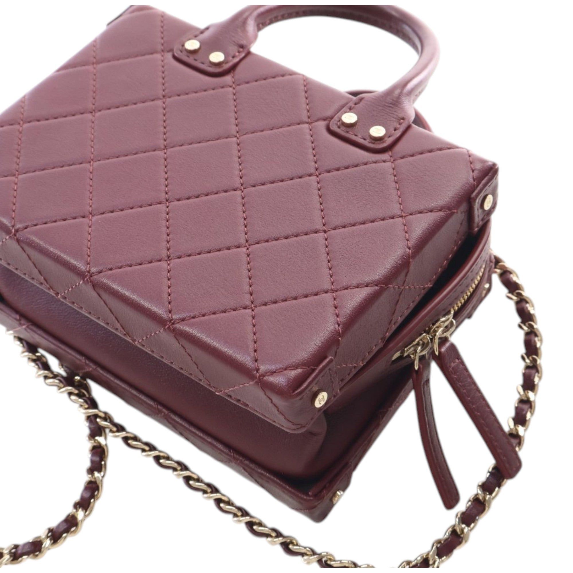 Chanel Small CC Quilted Calfskin Top Handle Convertible Vanity Case Size ONE SIZE - 12 Thumbnail