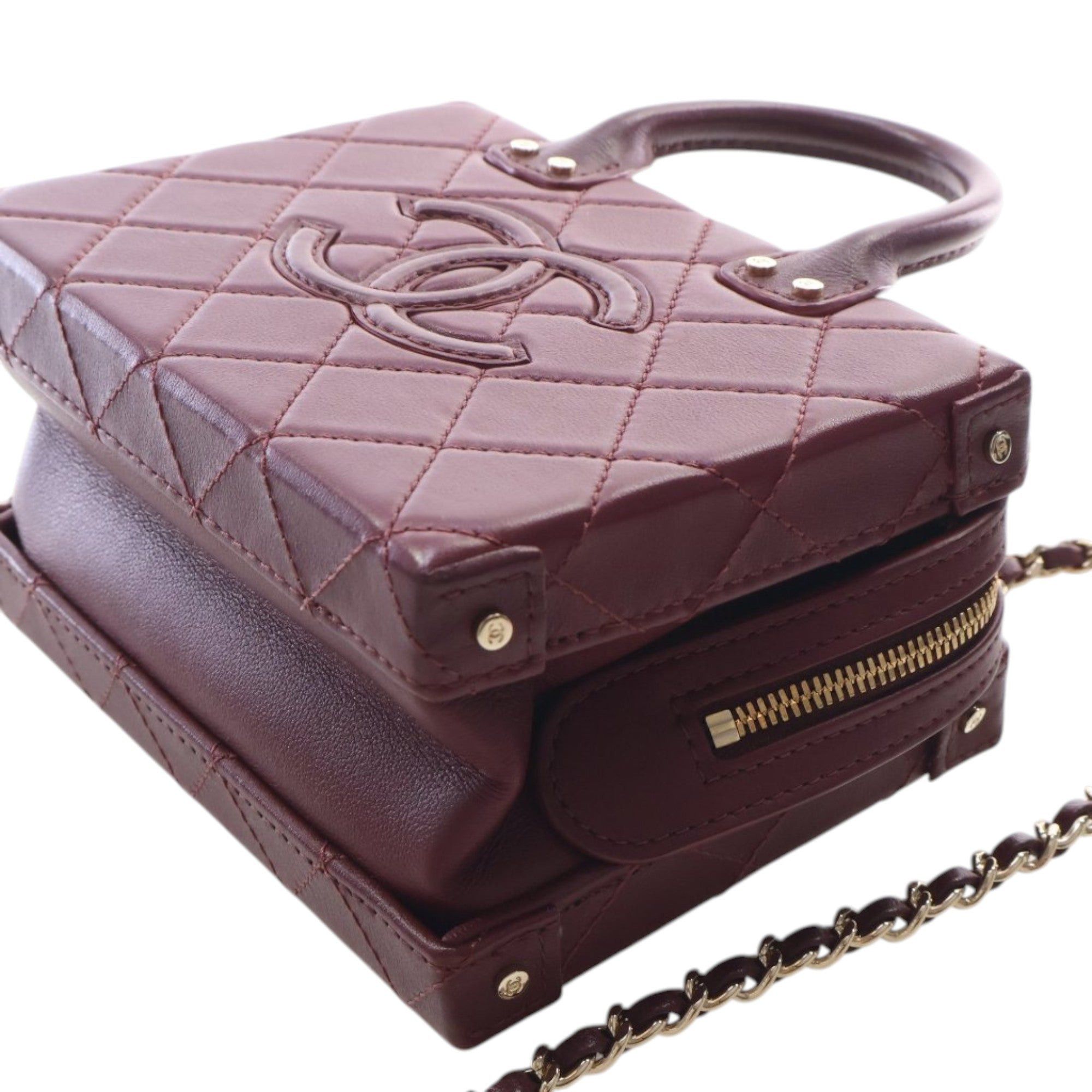 Chanel Small CC Quilted Calfskin Top Handle Convertible Vanity Case Size ONE SIZE - 11 Thumbnail
