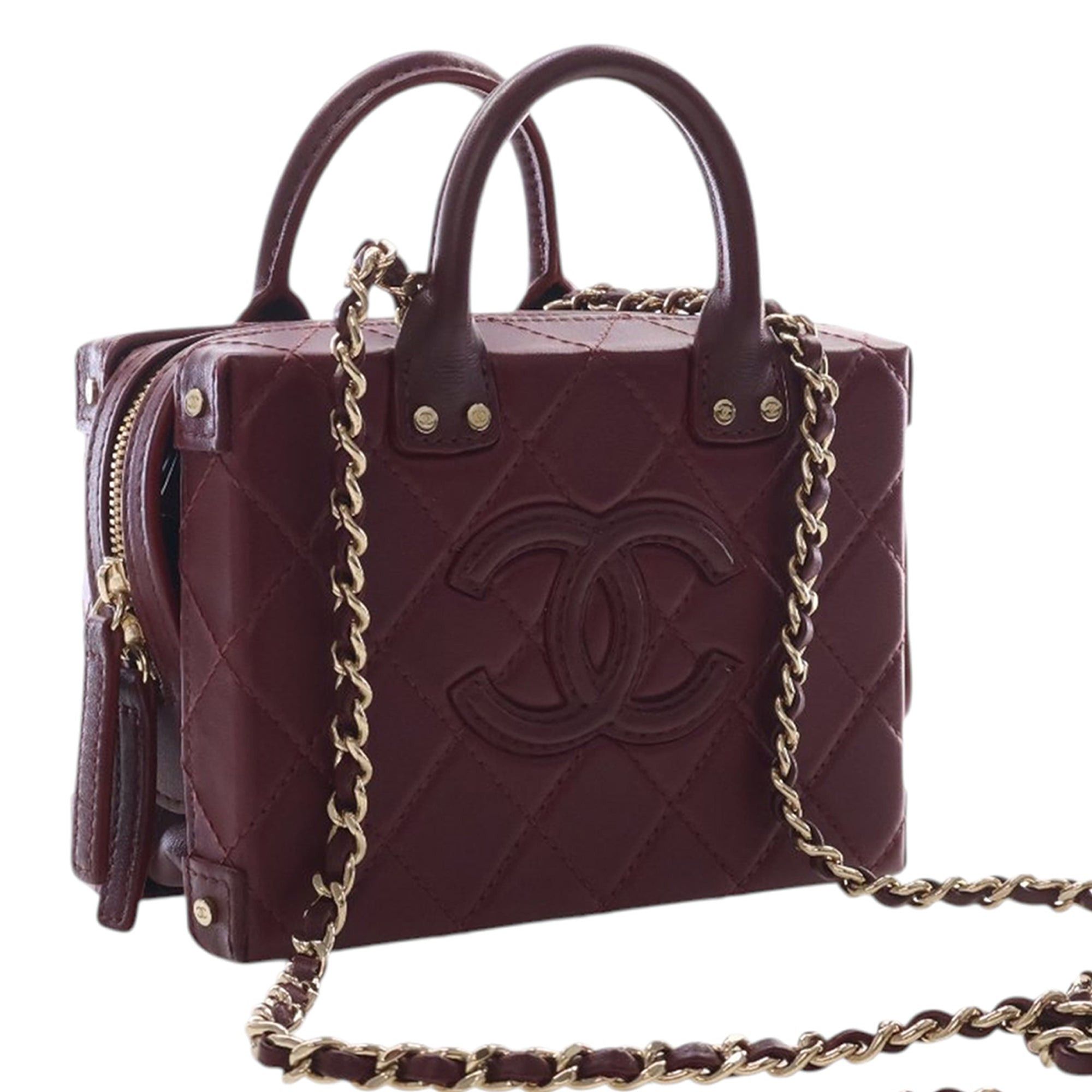 Chanel Small CC Quilted Calfskin Top Handle Convertible Vanity Case Size ONE SIZE - 2 Thumbnail