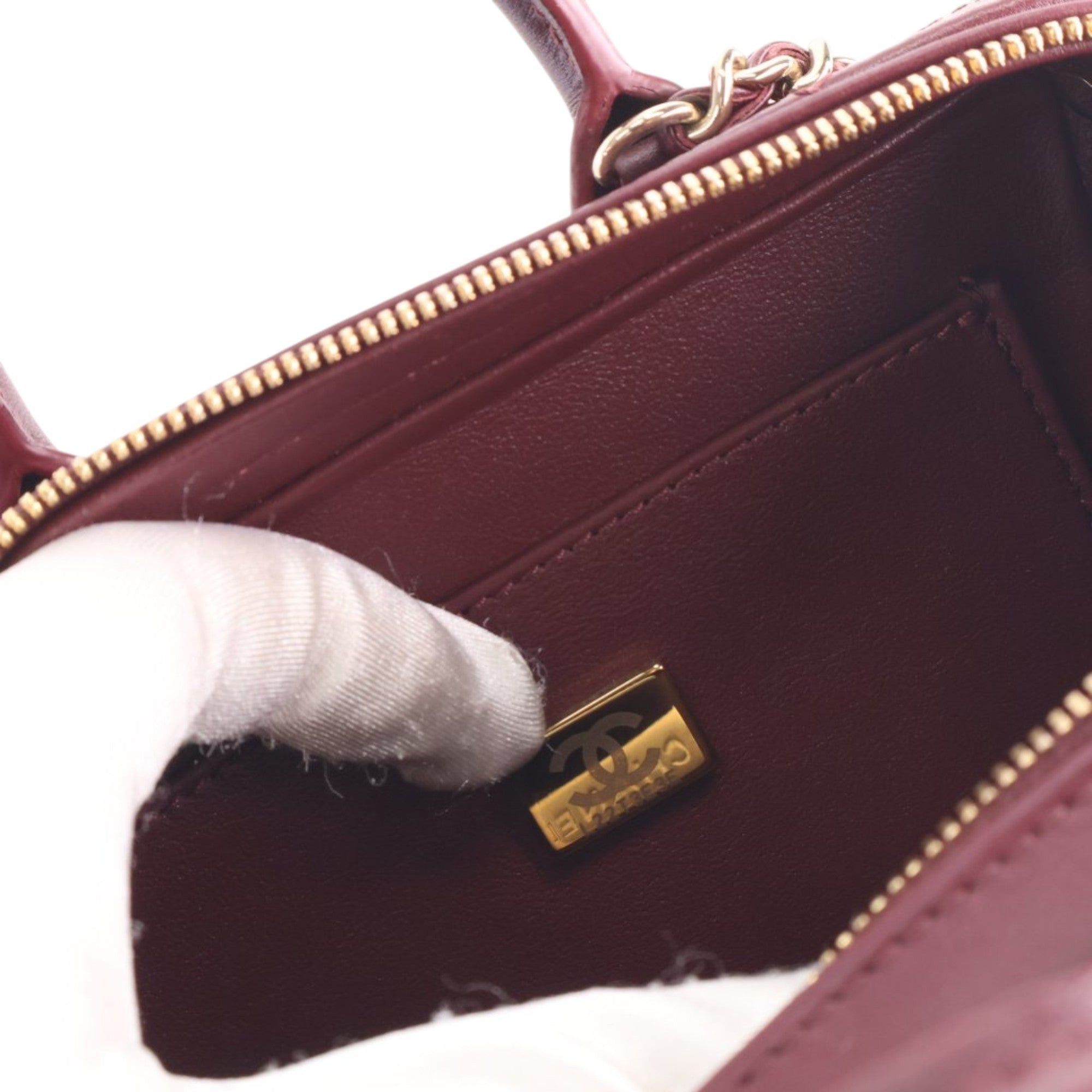 Chanel Small CC Quilted Calfskin Top Handle Convertible Vanity Case Size ONE SIZE - 6 Thumbnail
