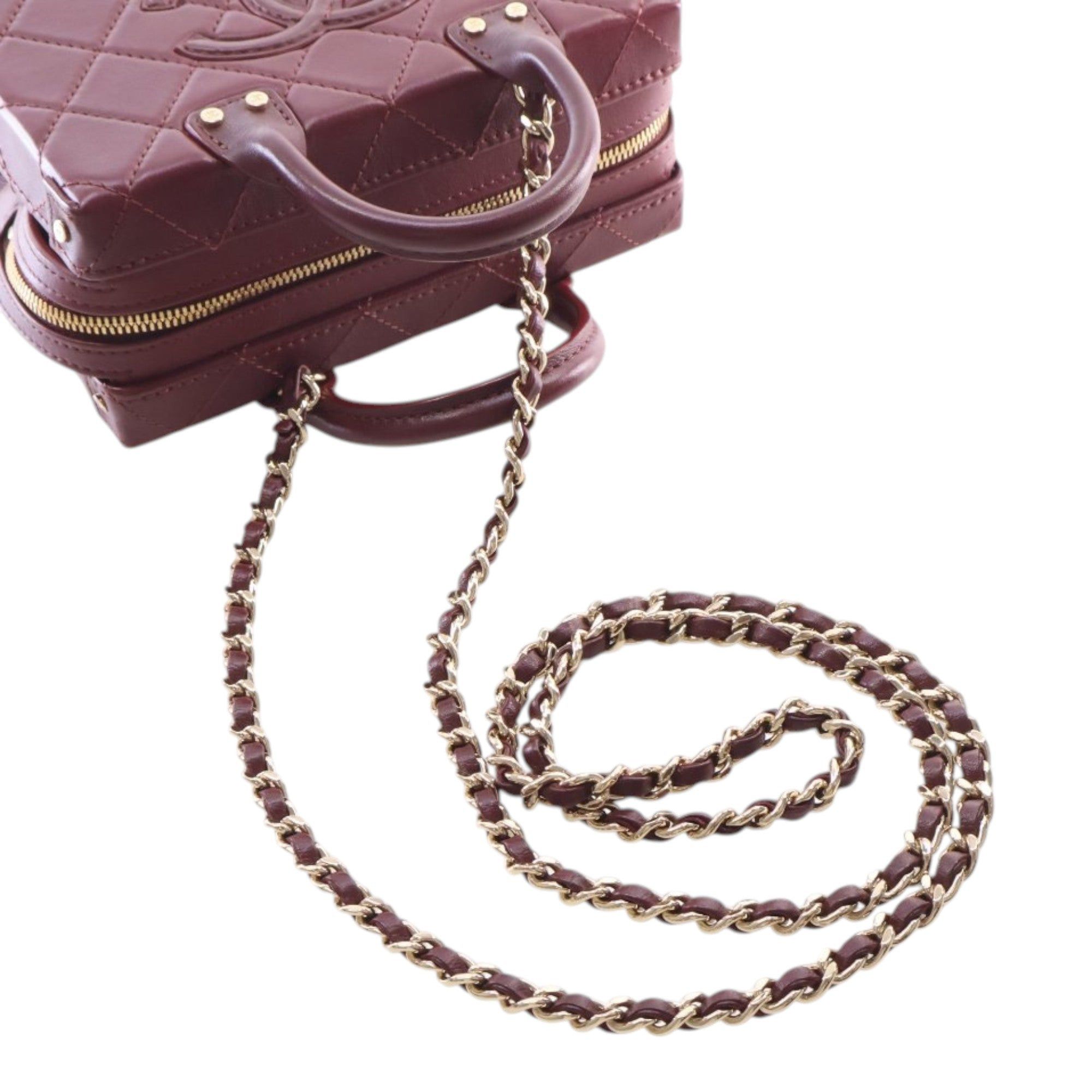 Chanel Small CC Quilted Calfskin Top Handle Convertible Vanity Case Size ONE SIZE - 14 Thumbnail