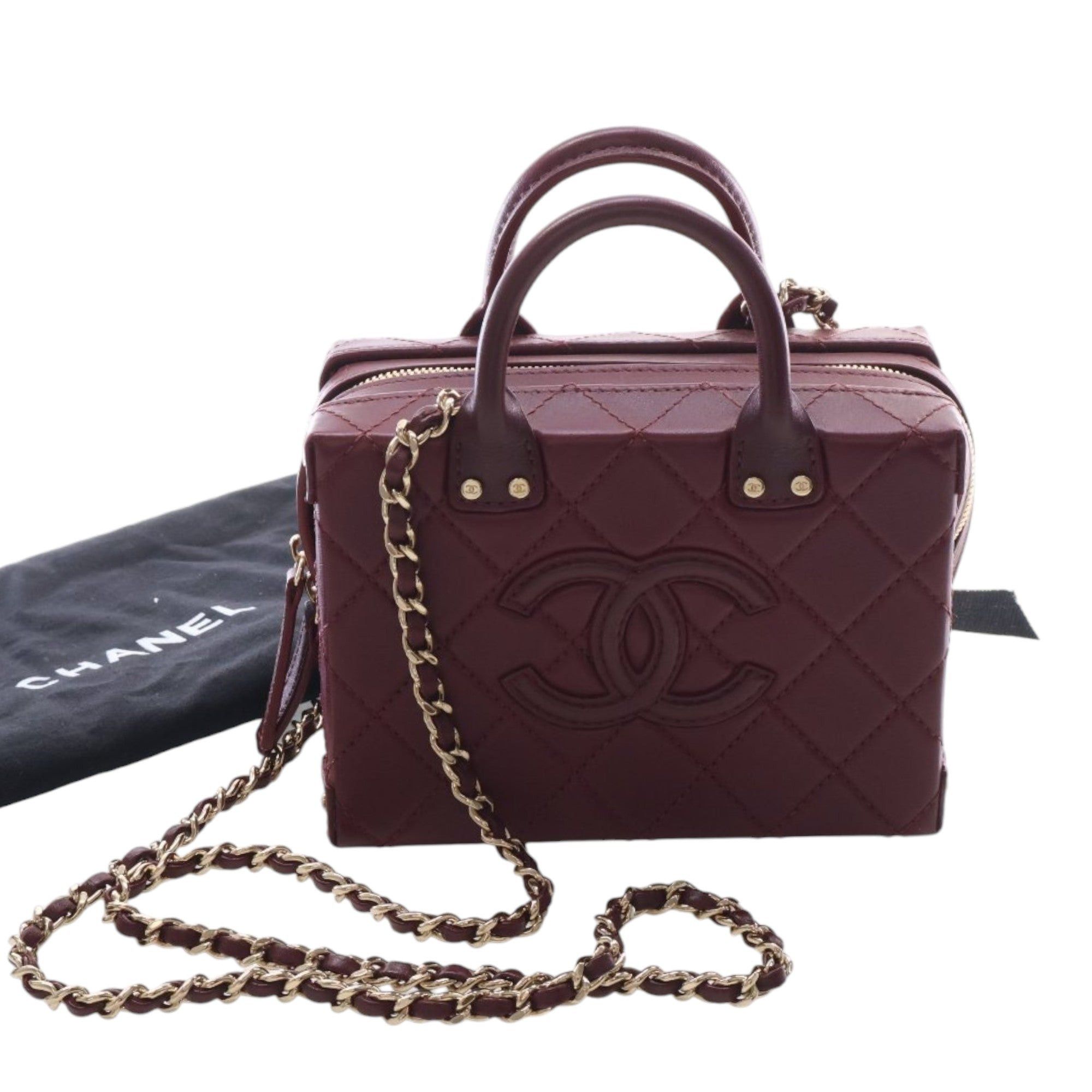 Chanel Small CC Quilted Calfskin Top Handle Convertible Vanity Case Size ONE SIZE - 15 Thumbnail