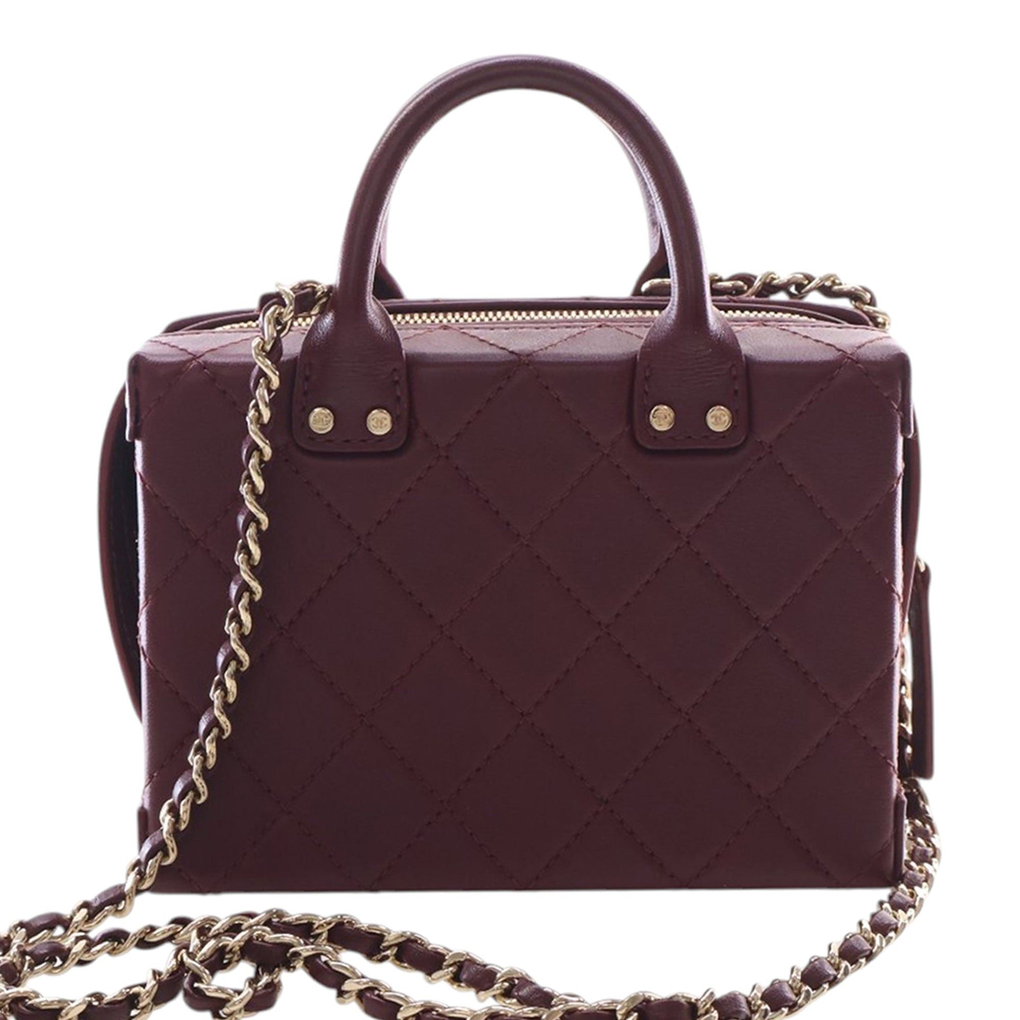 Chanel Small CC Quilted Calfskin Top Handle Convertible Vanity Case Size ONE SIZE - 4 Thumbnail