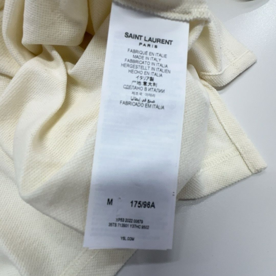 Saint Laurent Paris Saint Laurent Pique Polo Shirt Size M Size US M / EU 48-50 / 2 - 3 Thumbnail