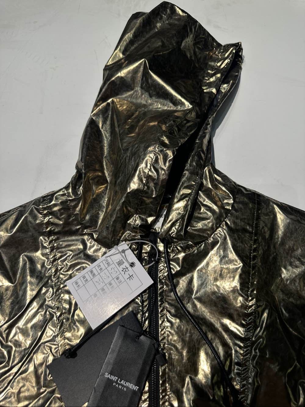 Saint Laurent Paris Saint Laurent Metallic Gold Pullover Jacket Size M Size US M / EU 48-50 / 2 - 7 Thumbnail