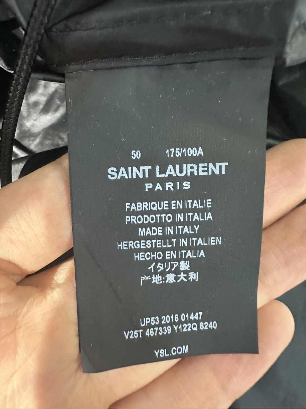 Saint Laurent Paris Saint Laurent Metallic Gold Pullover Jacket Size M Size US M / EU 48-50 / 2 - 4 Thumbnail