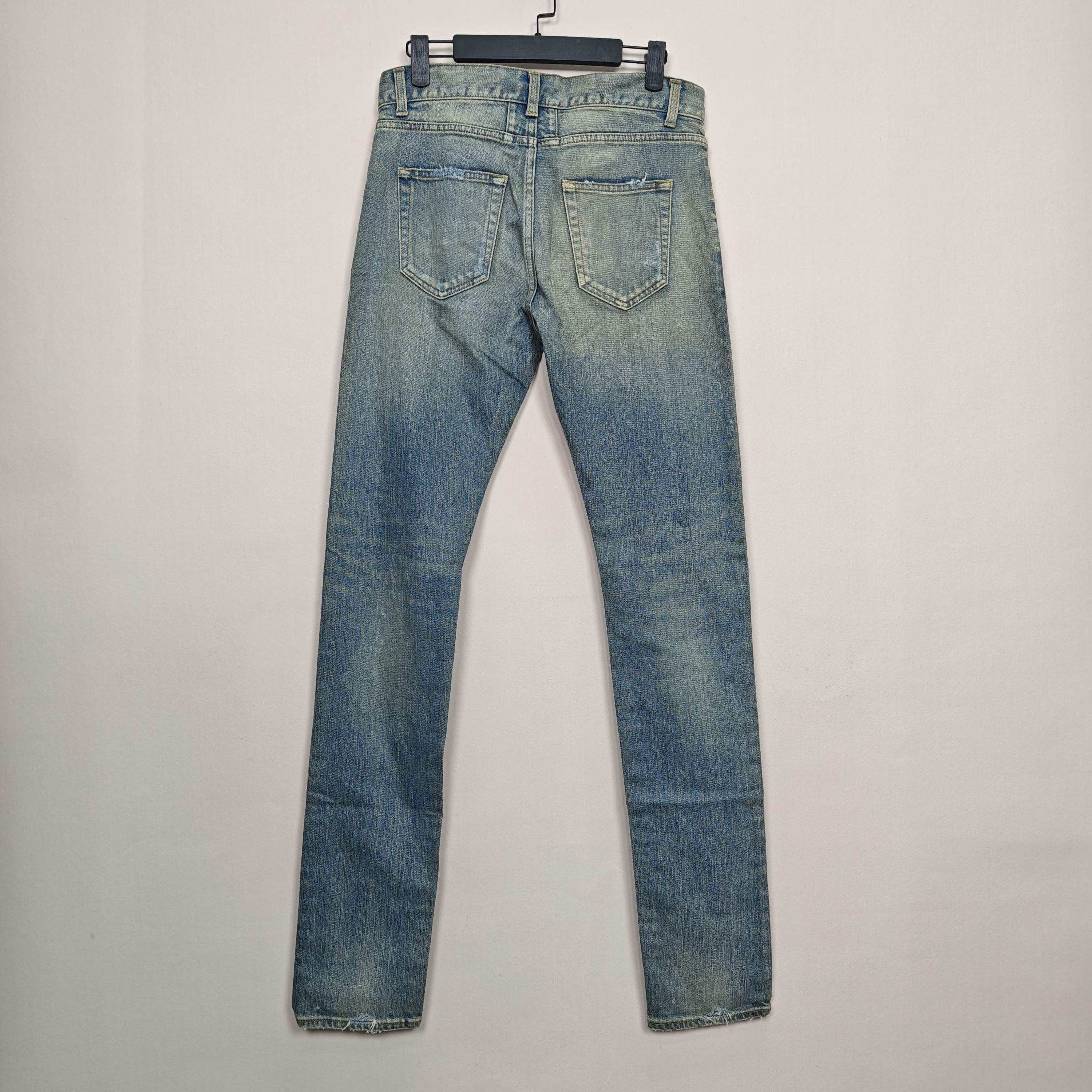 Saint Laurent Paris Saint Laurent Distressed Denim Jeans Size 29 Size US 29 - 2 Thumbnail
