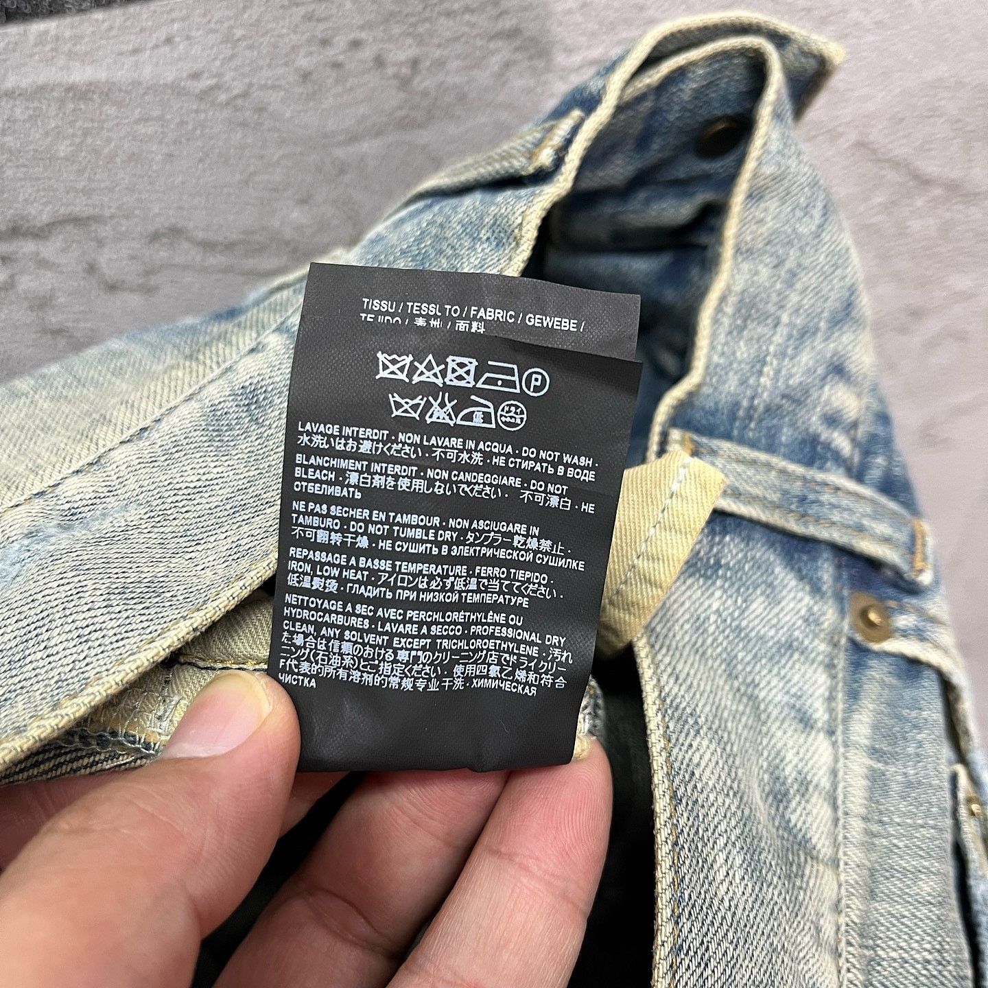 Saint Laurent Paris Saint Laurent Distressed Denim Jeans Size 29 Size US 29 - 4 Thumbnail