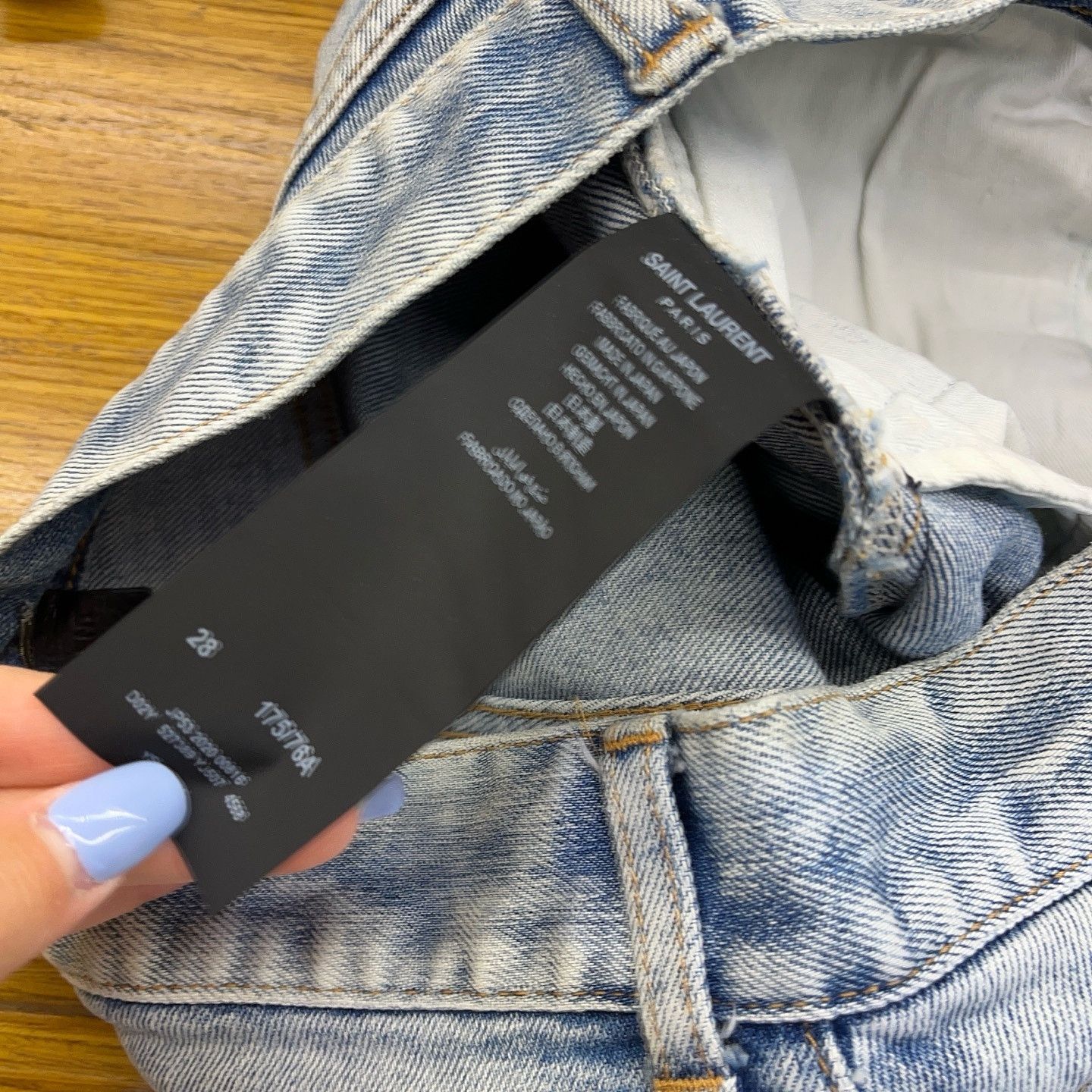 Saint Laurent Paris Saint Laurent Distressed Denim Jeans Size 28 Size US 28 / EU 44 - 4 Thumbnail