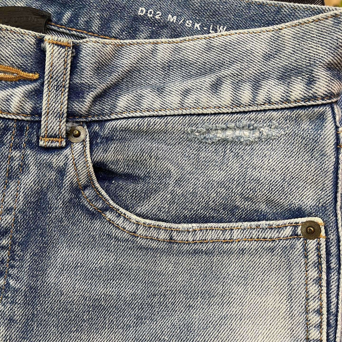 Saint Laurent Paris Saint Laurent Distressed Denim Jeans Size 28 Size US 28 / EU 44 - 10 Thumbnail