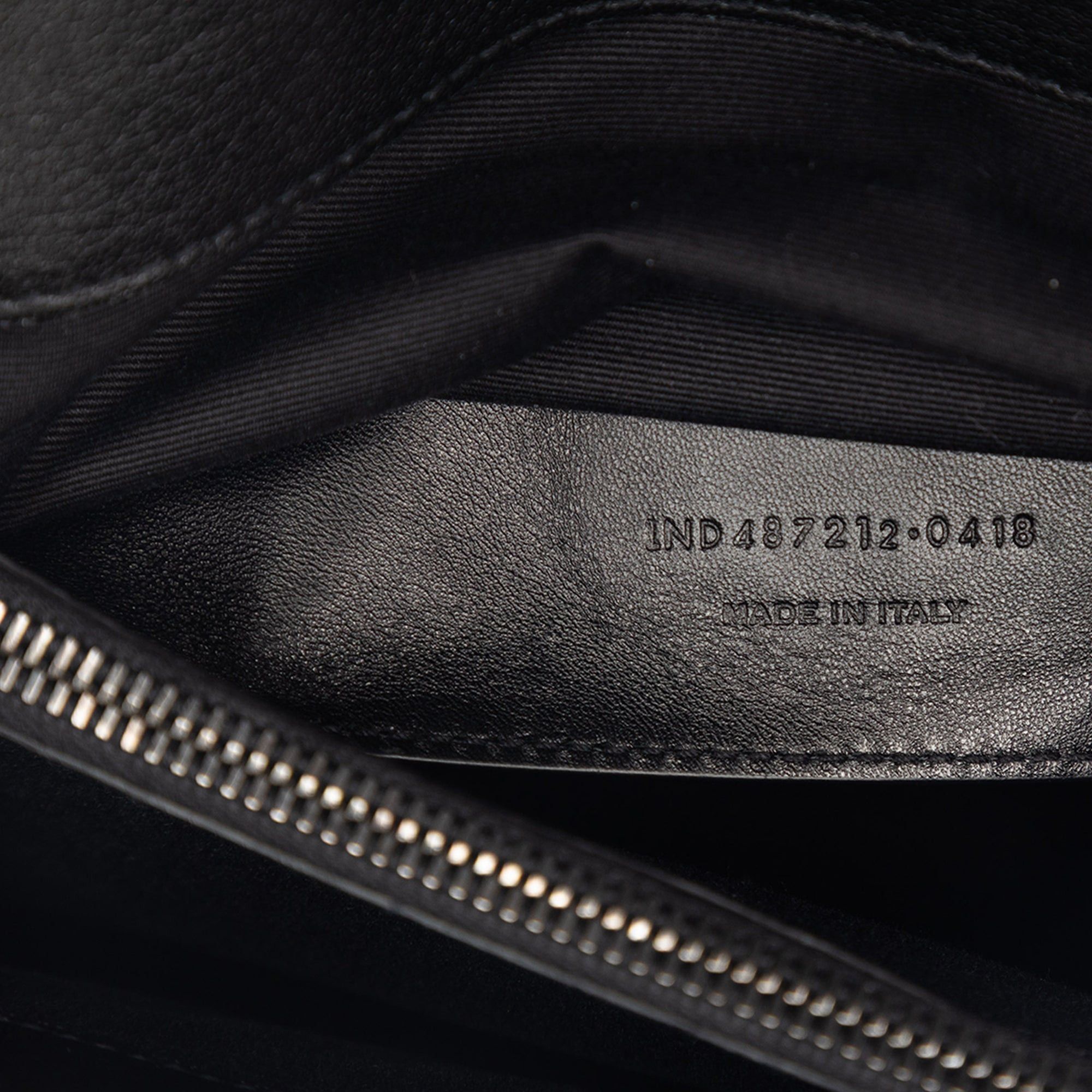 Saint Laurent Paris Large Chevron Sheepskin Monogram College Bag Size ONE SIZE - 6 Thumbnail
