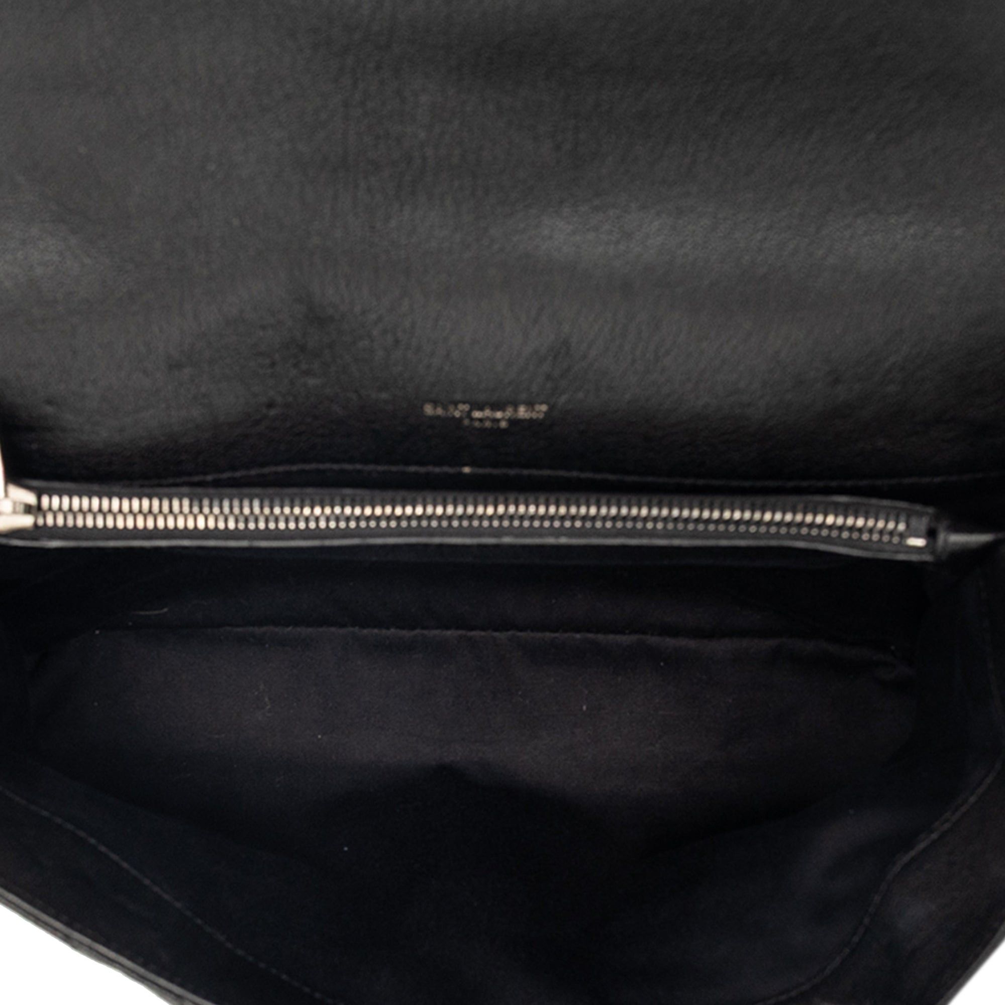 Saint Laurent Paris Large Chevron Sheepskin Monogram College Bag Size ONE SIZE - 4 Thumbnail