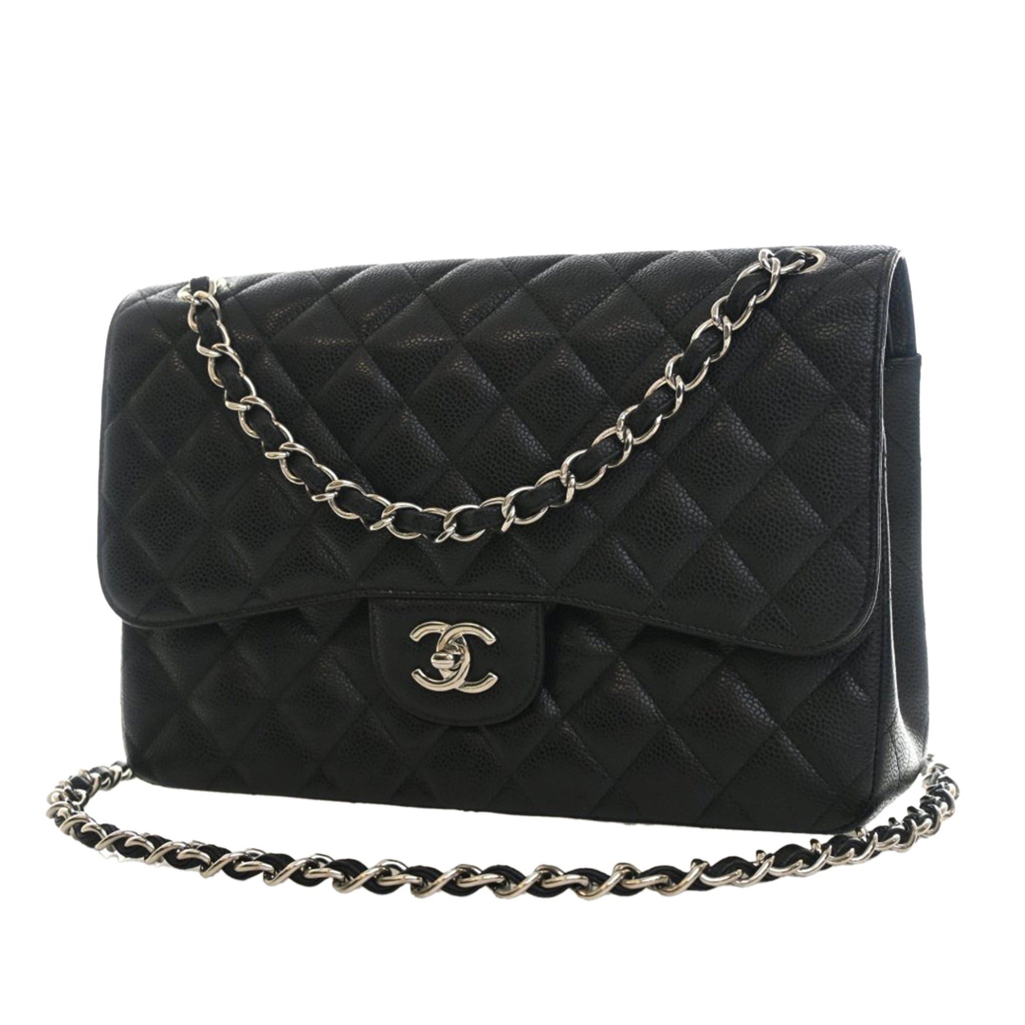 Chanel Jumbo Classic Caviar Double Flap Size ONE SIZE - 12 Thumbnail