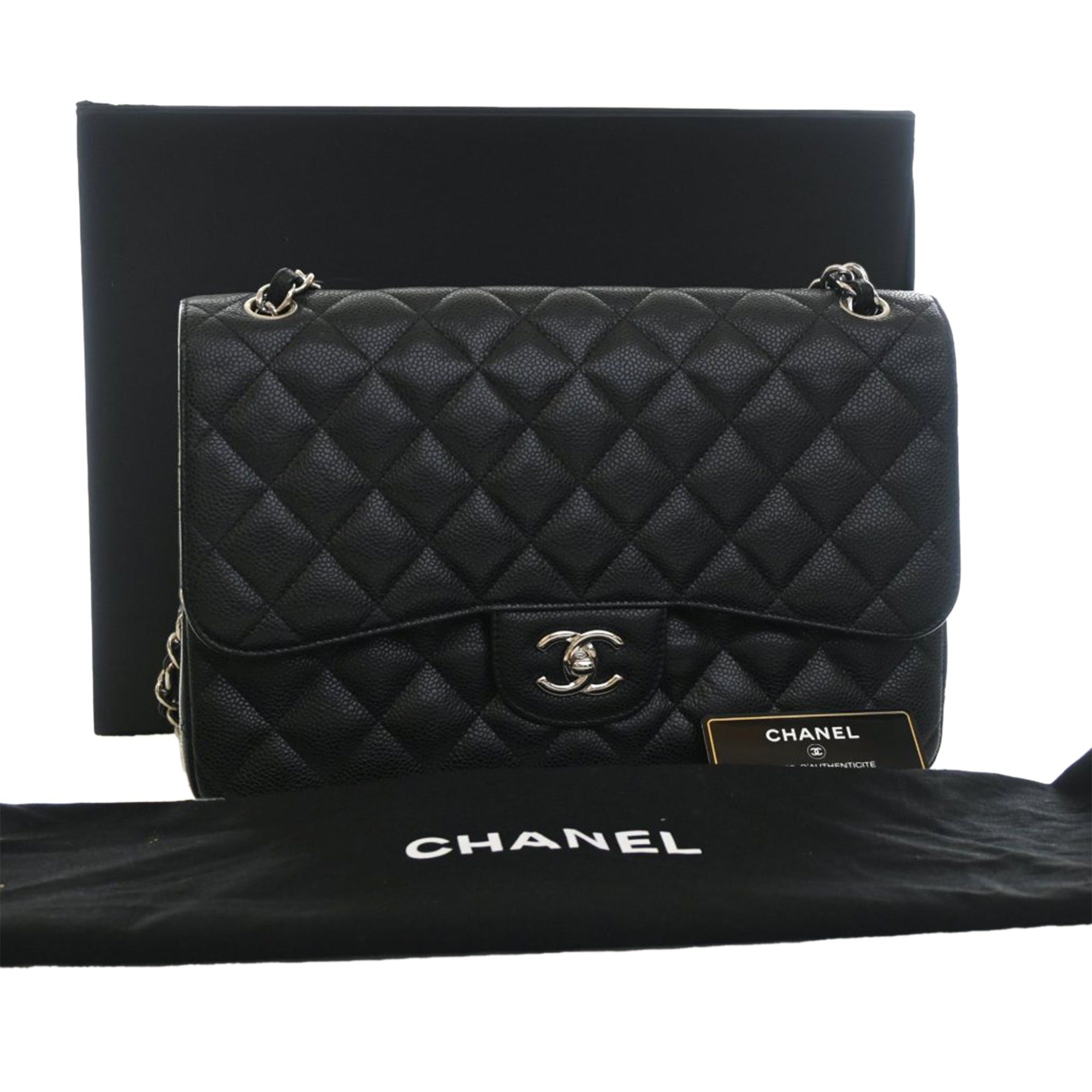 Chanel Jumbo Classic Caviar Double Flap Size ONE SIZE - 14 Thumbnail