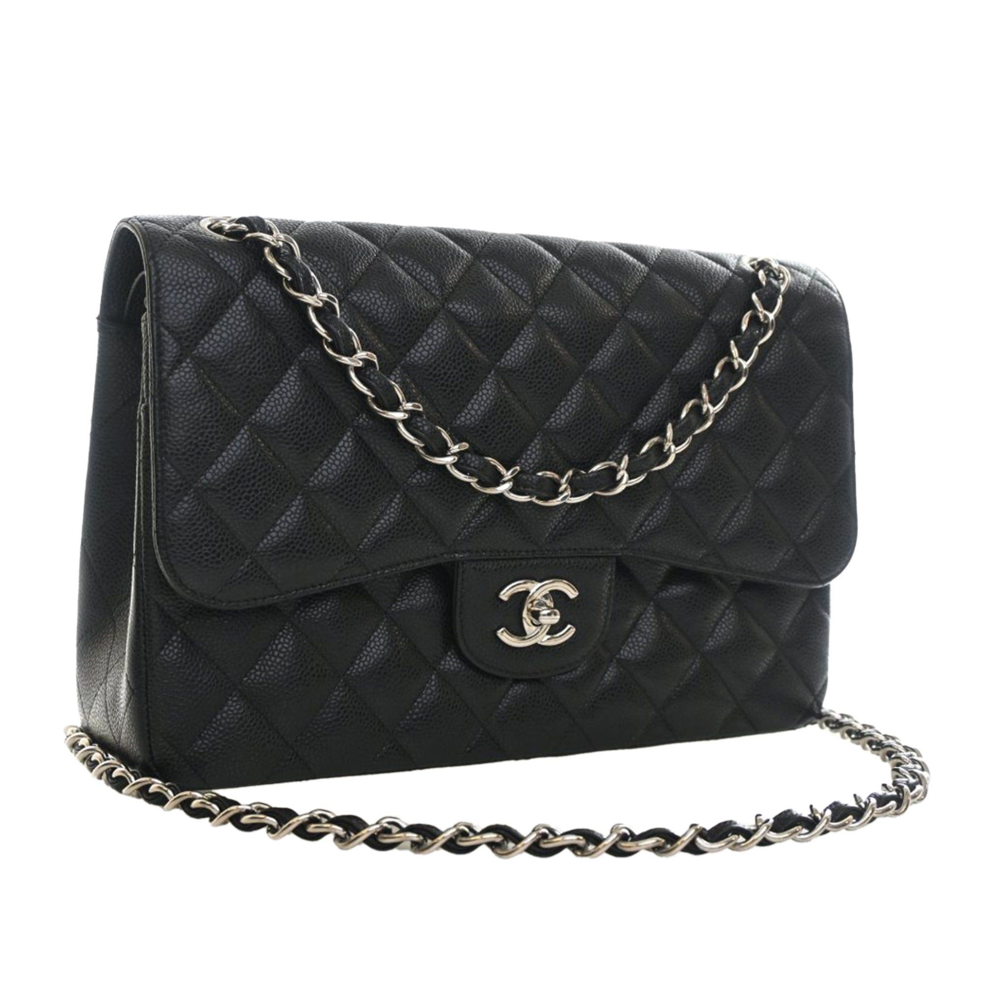 Chanel Jumbo Classic Caviar Double Flap Size ONE SIZE - 11 Thumbnail