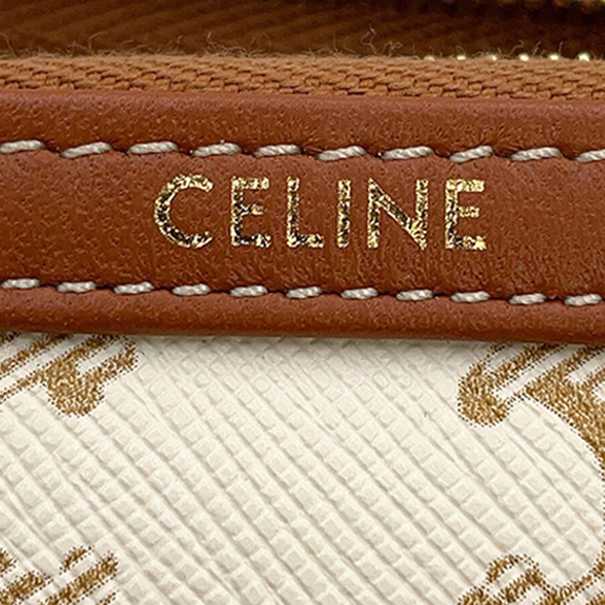 Celine Triomphe Coated Canvas Clutch On Chain Size ONE SIZE - 5 Thumbnail