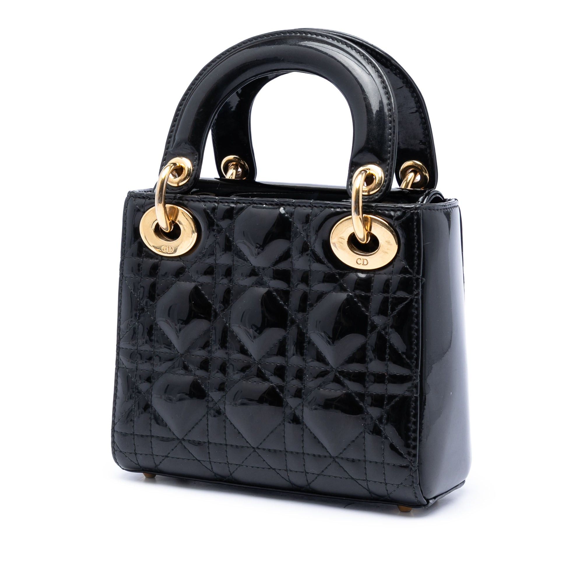 Dior Mini Patent Cannage Lady Dior Size ONE SIZE - 2 Thumbnail