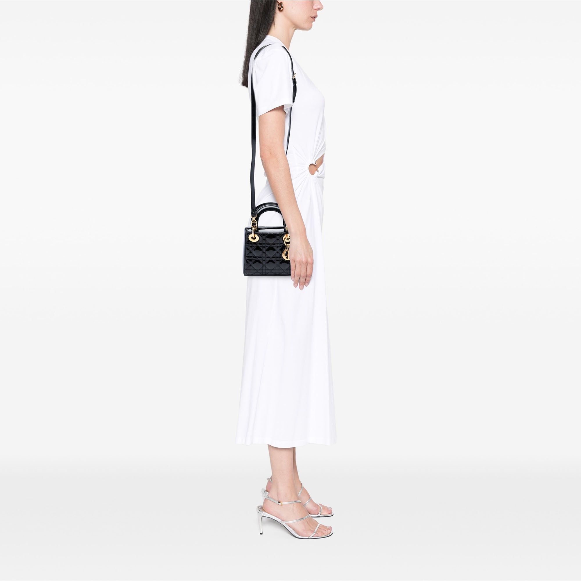 Dior Mini Patent Cannage Lady Dior Size ONE SIZE - 6 Thumbnail