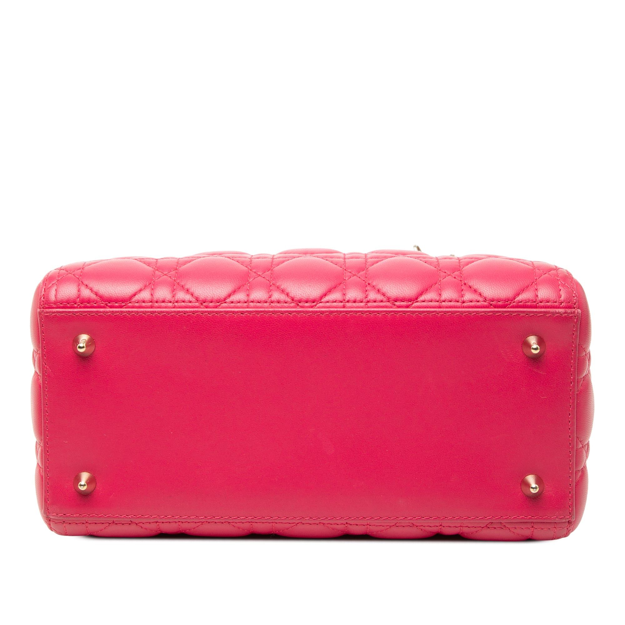 Dior Medium Lambskin Cannage Lady Dior Size ONE SIZE - 3 Thumbnail