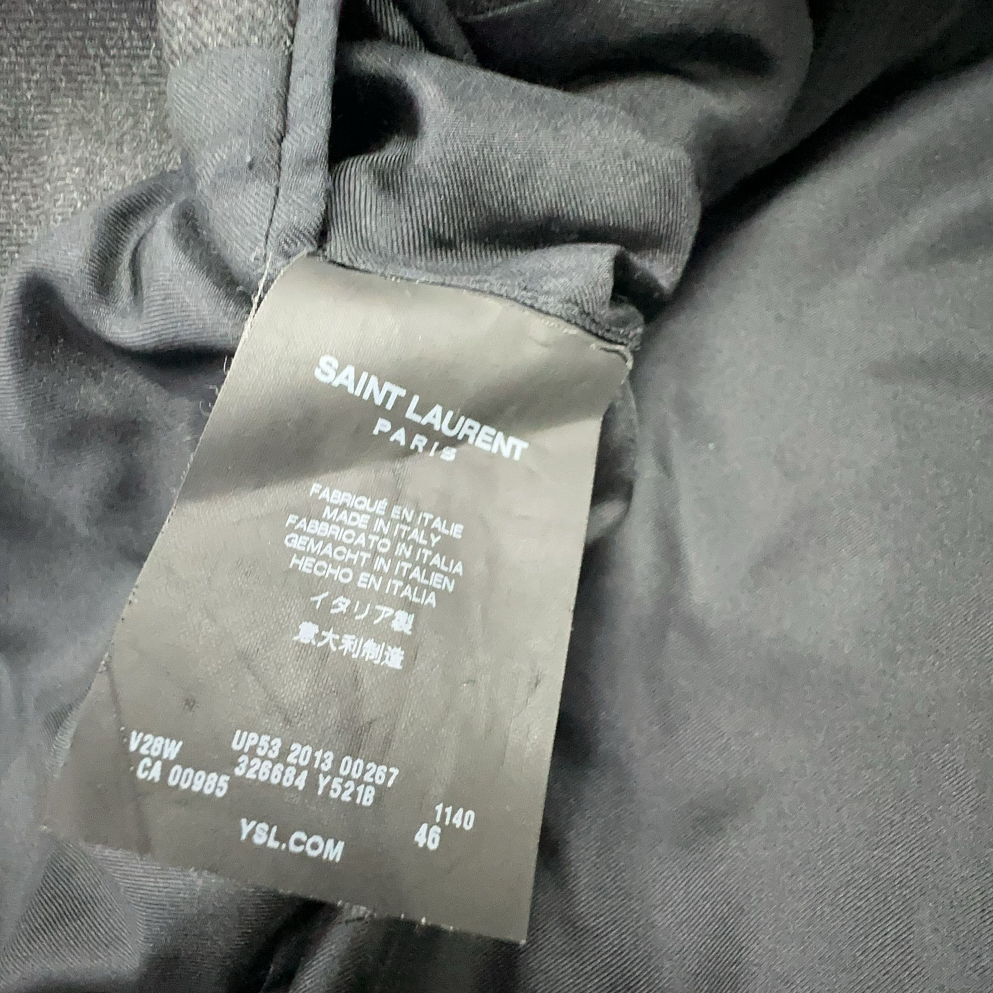 Saint Laurent Paris Saint Laurent Solid Blazer Size 46 Size 36R - 3 Thumbnail