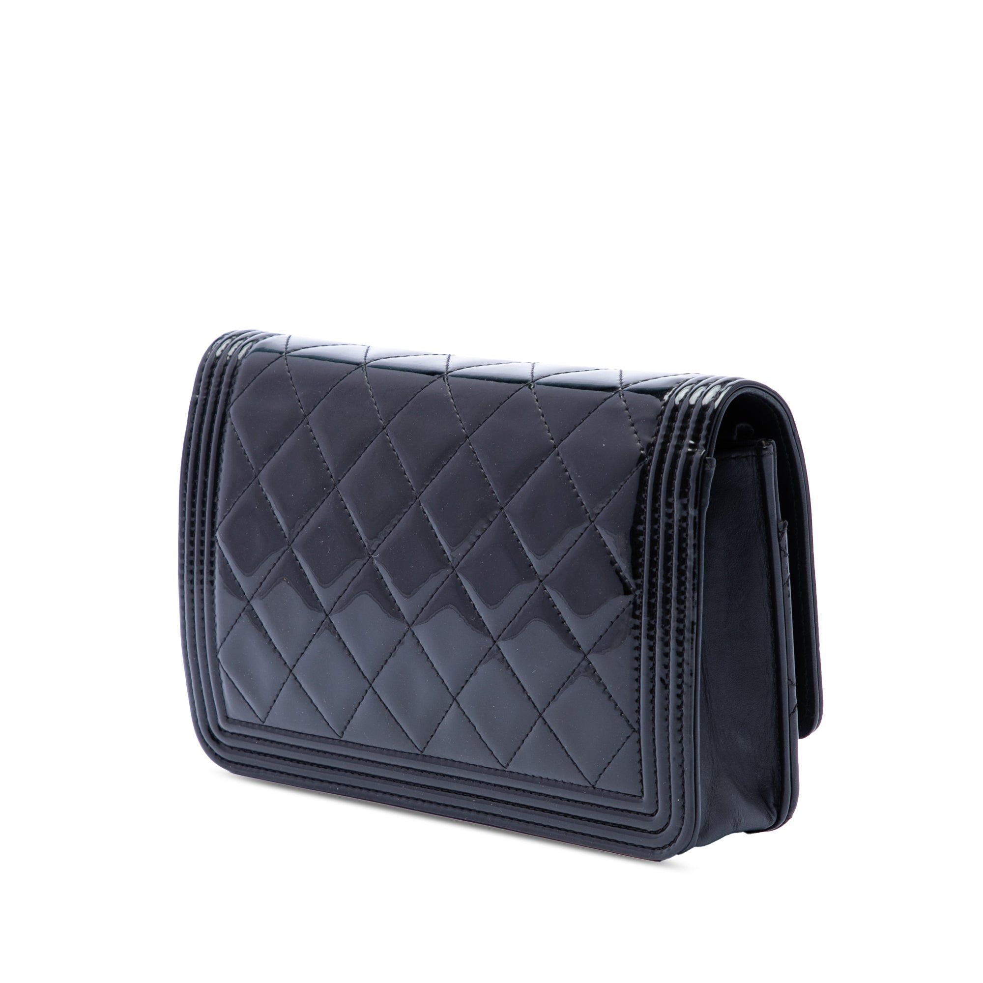 Chanel Quilted Patent Boy Wallet on Chain Size ONE SIZE - 2 Thumbnail