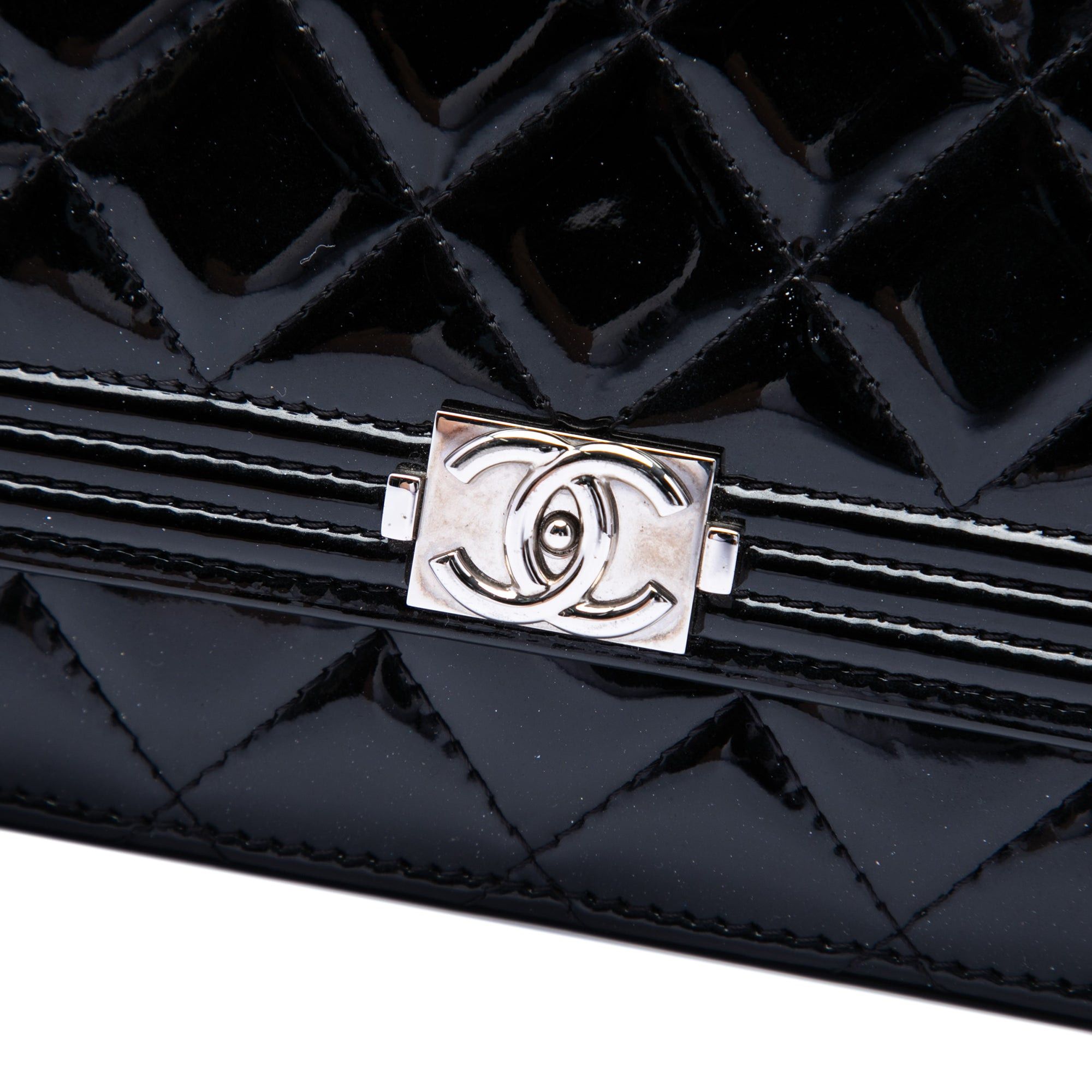 Chanel Quilted Patent Boy Wallet on Chain Size ONE SIZE - 5 Thumbnail