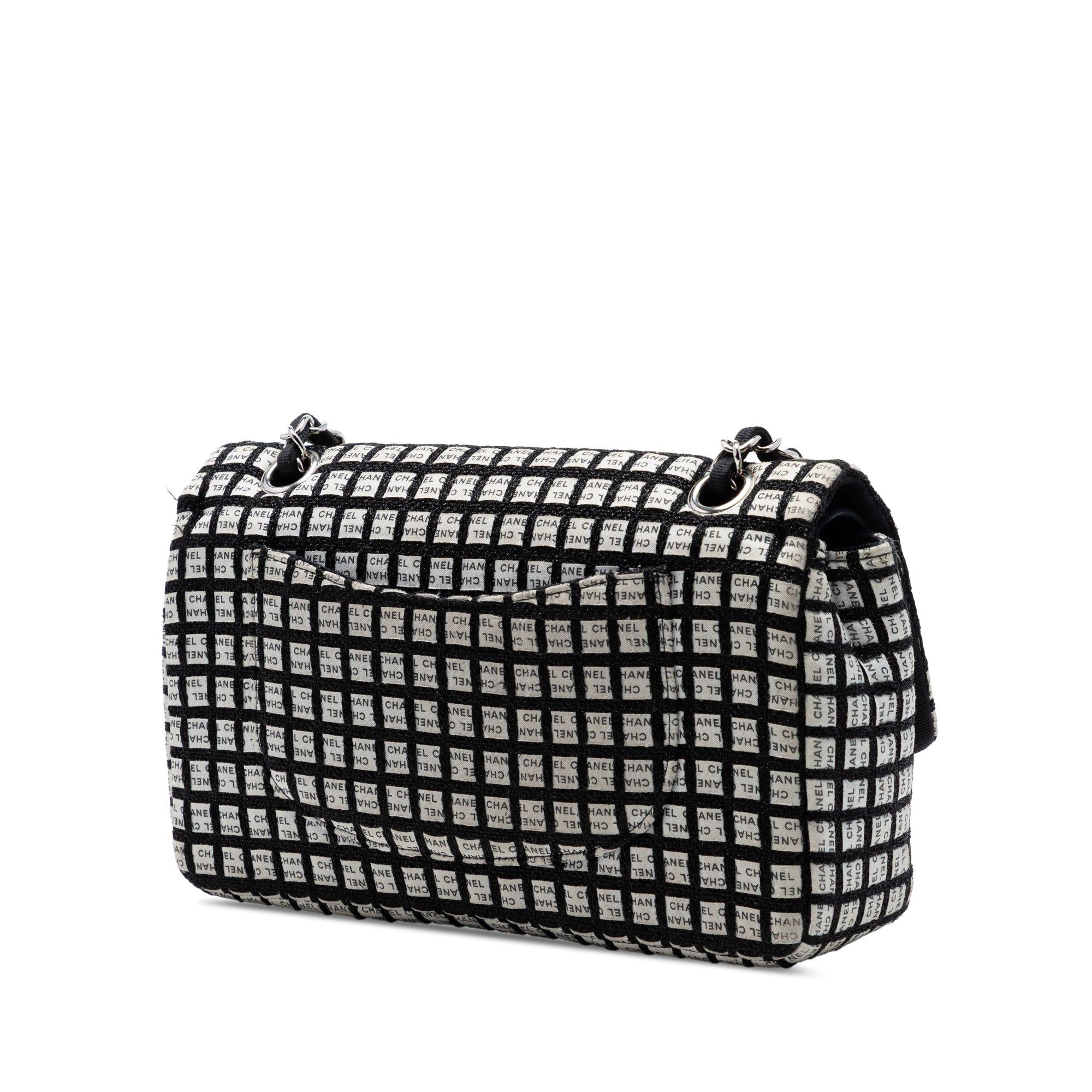 Chanel Medium Classic Tweed and Ribbon Logo Double Flap Size ONE SIZE - 2 Thumbnail