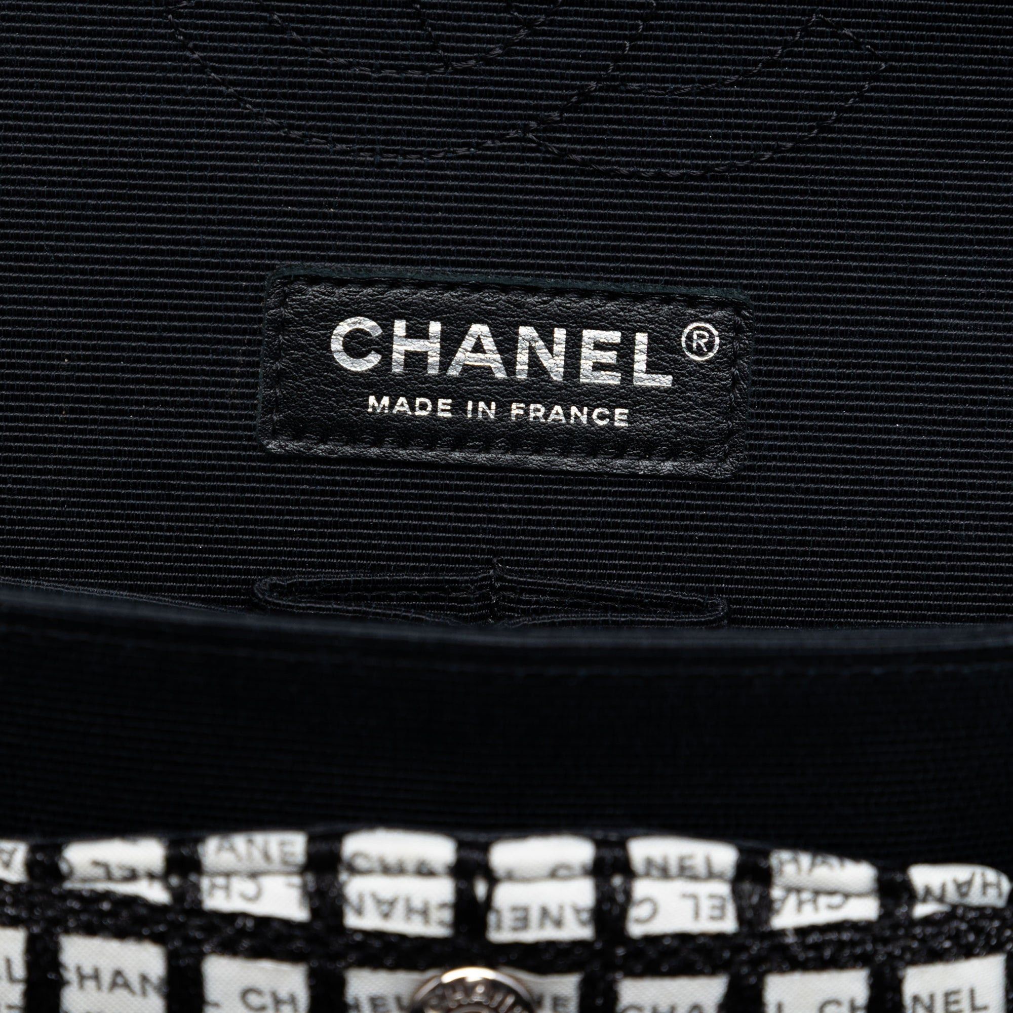 Chanel Medium Classic Tweed and Ribbon Logo Double Flap Size ONE SIZE - 5 Thumbnail