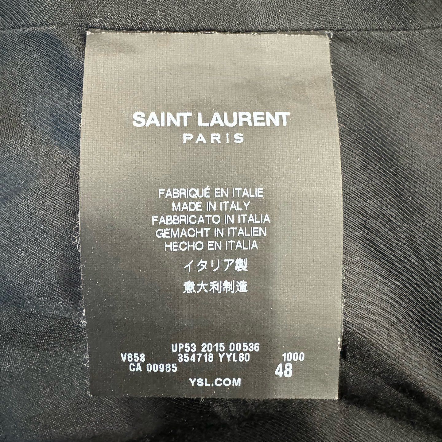 Saint Laurent Paris Saint Laurent Wool Blend Varsity Jacket Size 48 Size US M / EU 48-50 / 2 - 4 Thumbnail