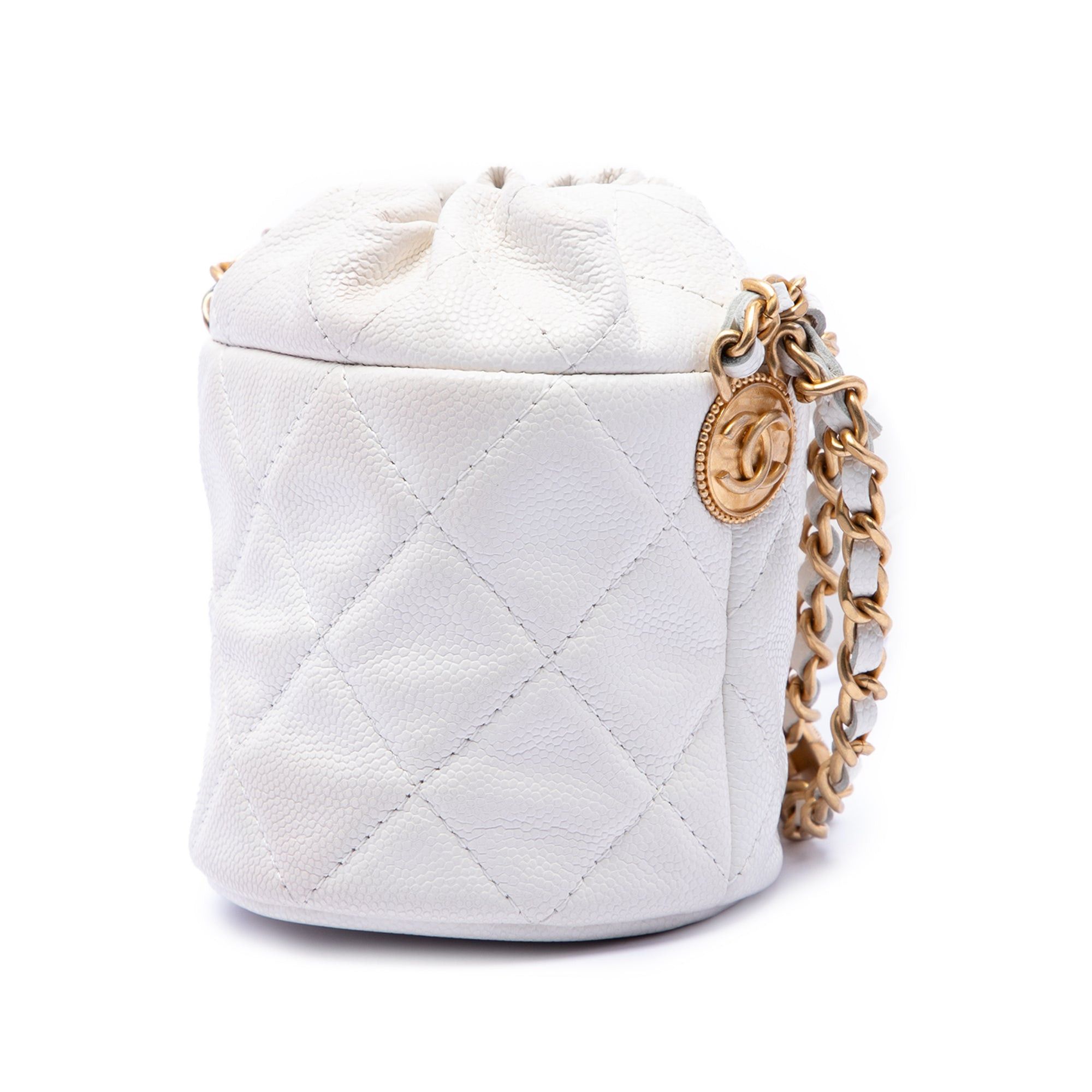 Chanel Mini Quilted Caviar Twist Your Buttons Drawstring Bucket Bag Size ONE SIZE - 2 Thumbnail