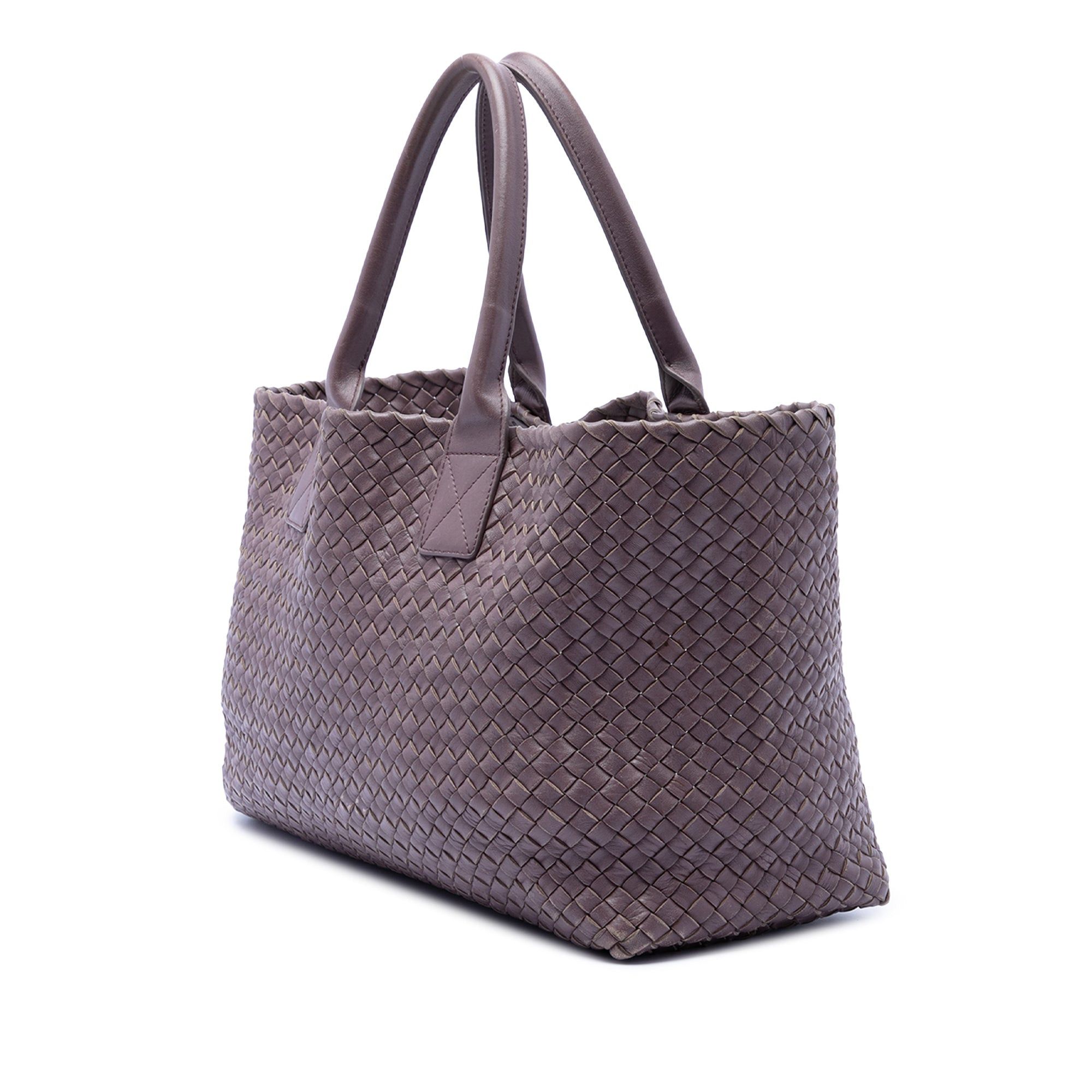 Bottega Veneta Limited Edition Medium Lambskin Intreccio Cabat Tote Size ONE SIZE - 2 Thumbnail