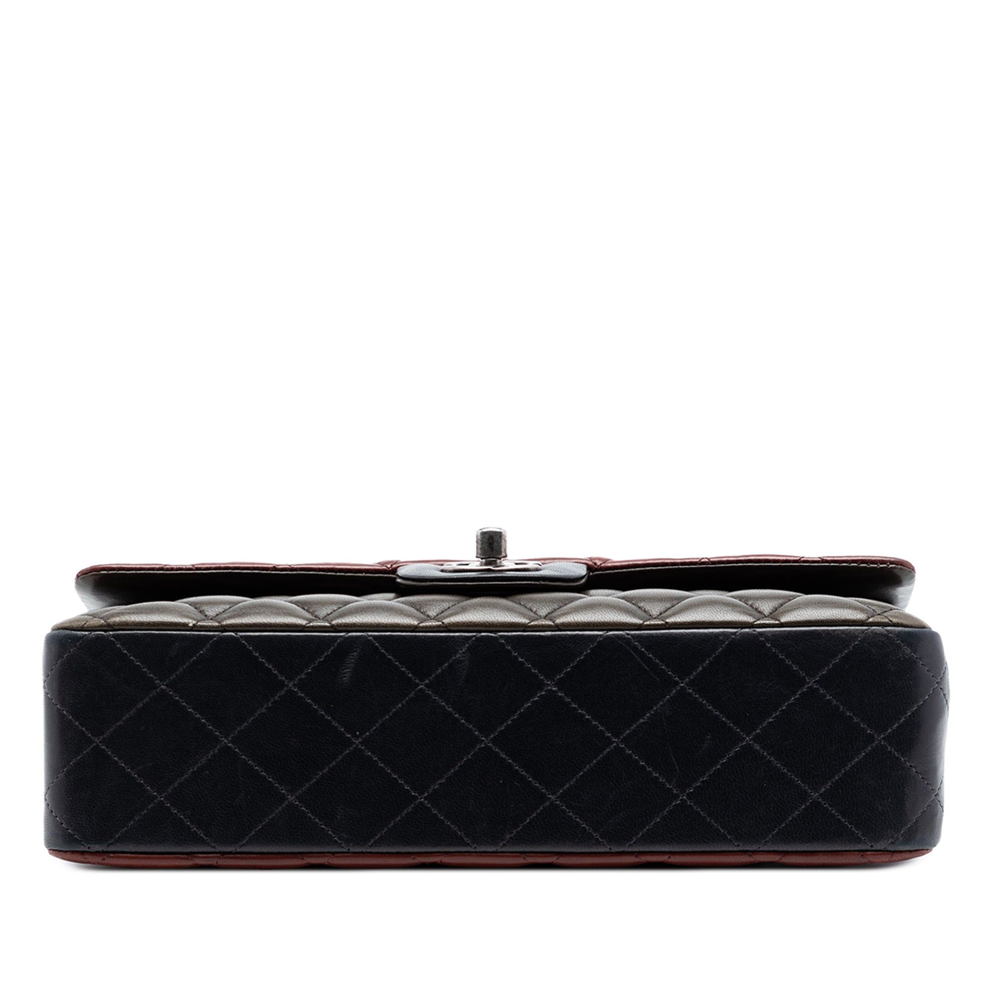 Chanel Medium Classic Tricolor Lambskin Double Flap Size ONE SIZE - 3 Thumbnail