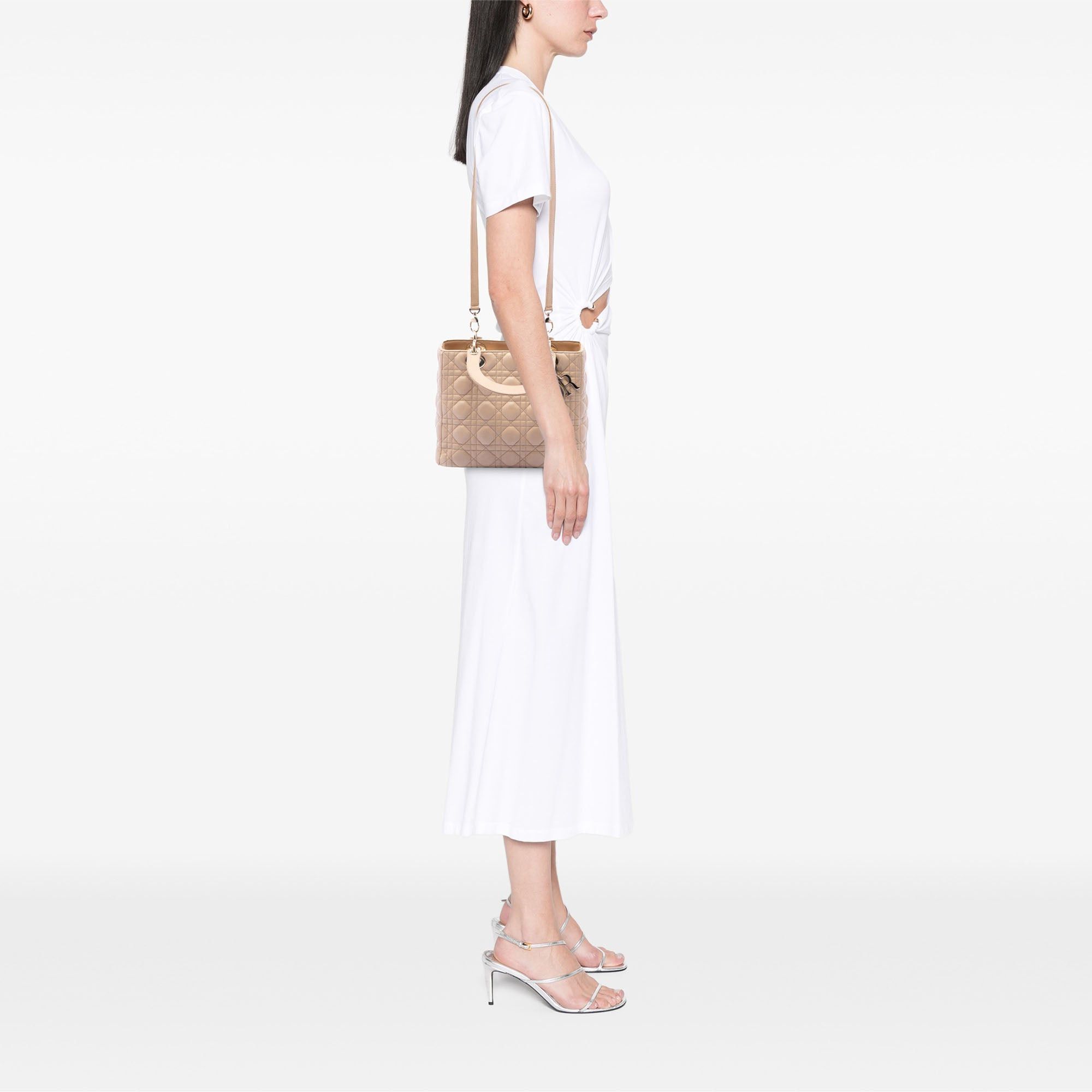 Dior Medium Lambskin Cannage Lady Dior Size ONE SIZE - 6 Thumbnail
