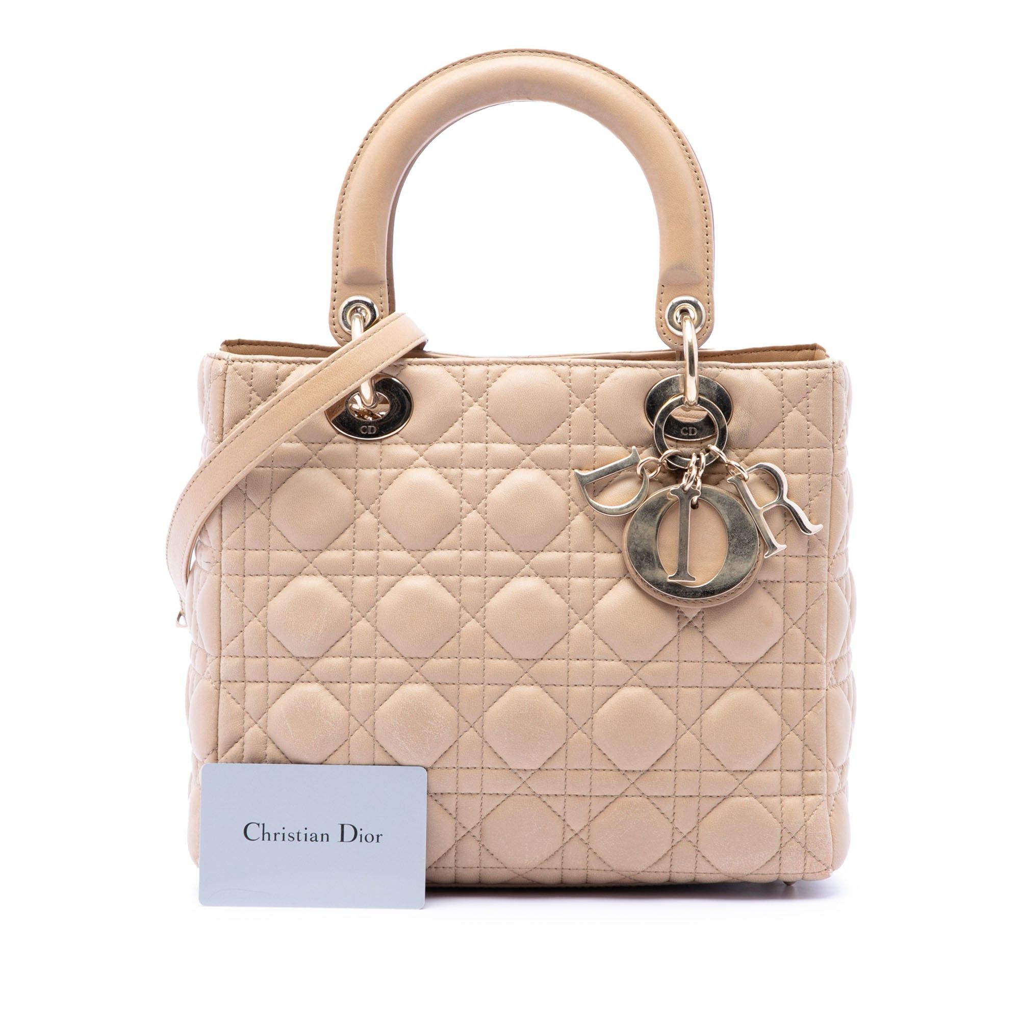 Dior Medium Lambskin Cannage Lady Dior Size ONE SIZE - 7 Thumbnail