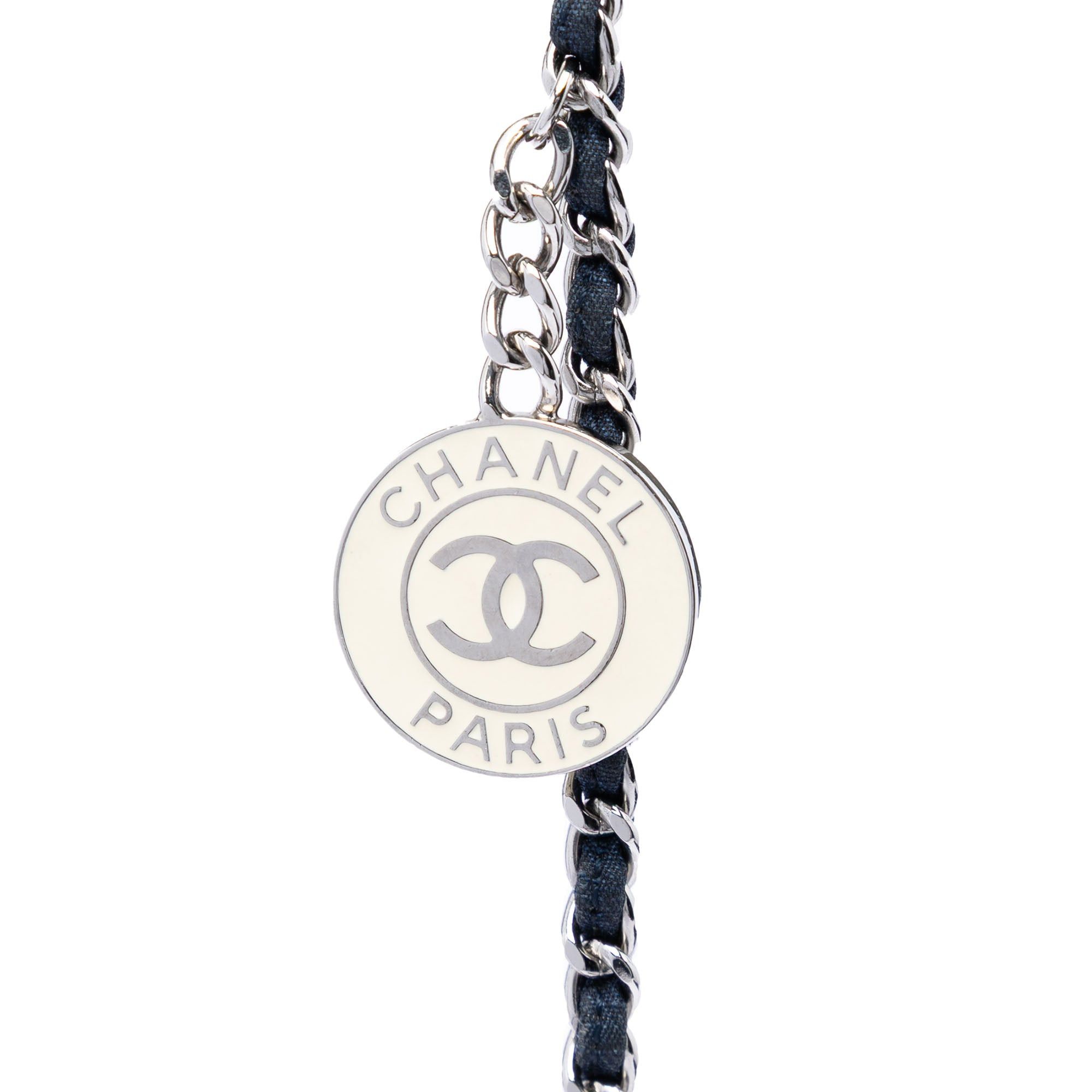 Chanel Small Bicolor Quilted Denim Medallion Flap Size ONE SIZE - 5 Thumbnail