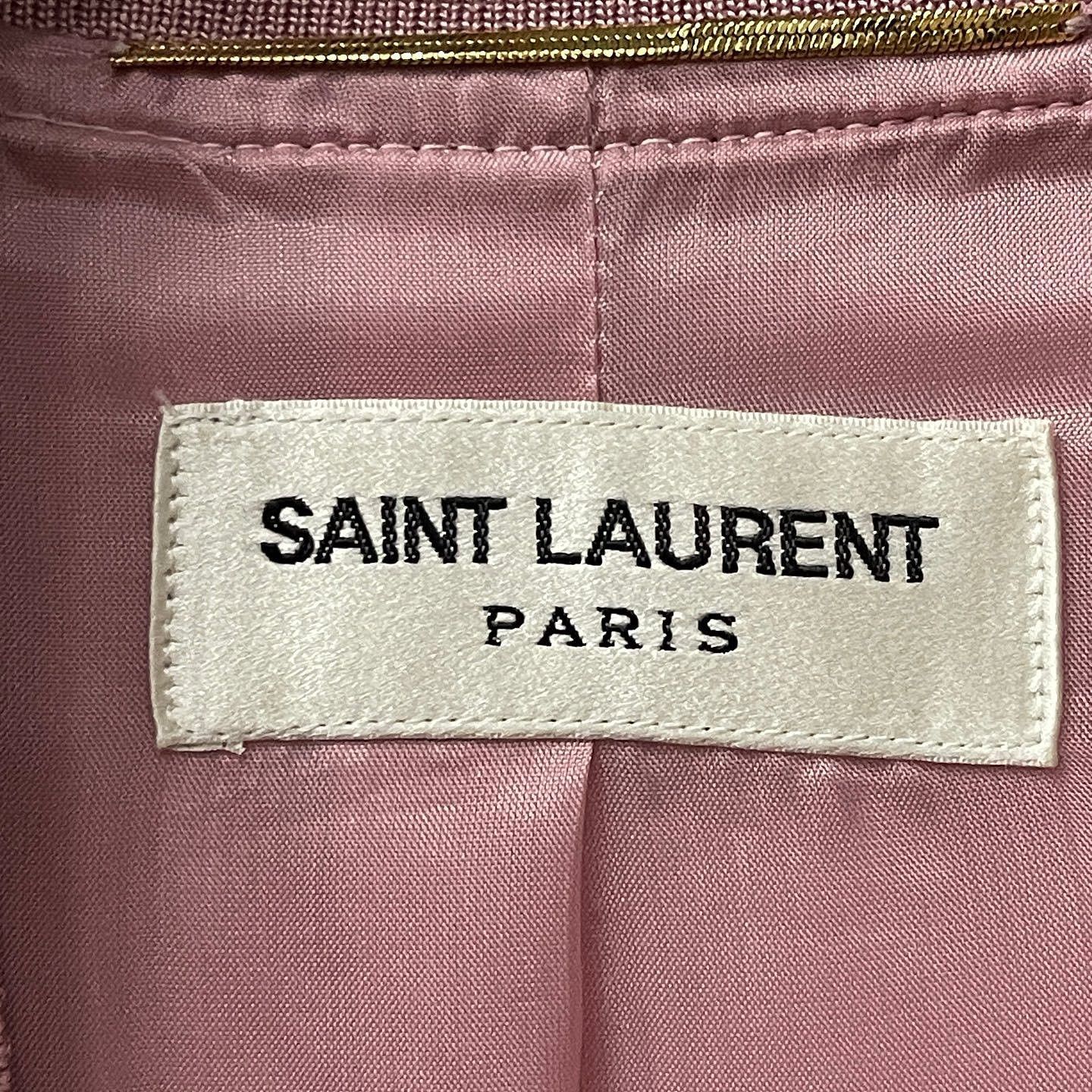 Saint Laurent Paris Saint Laurent Pink Satin Bomber Jacket Size 36 Size XS / US 0-2 / IT 36-38 - 3 Thumbnail