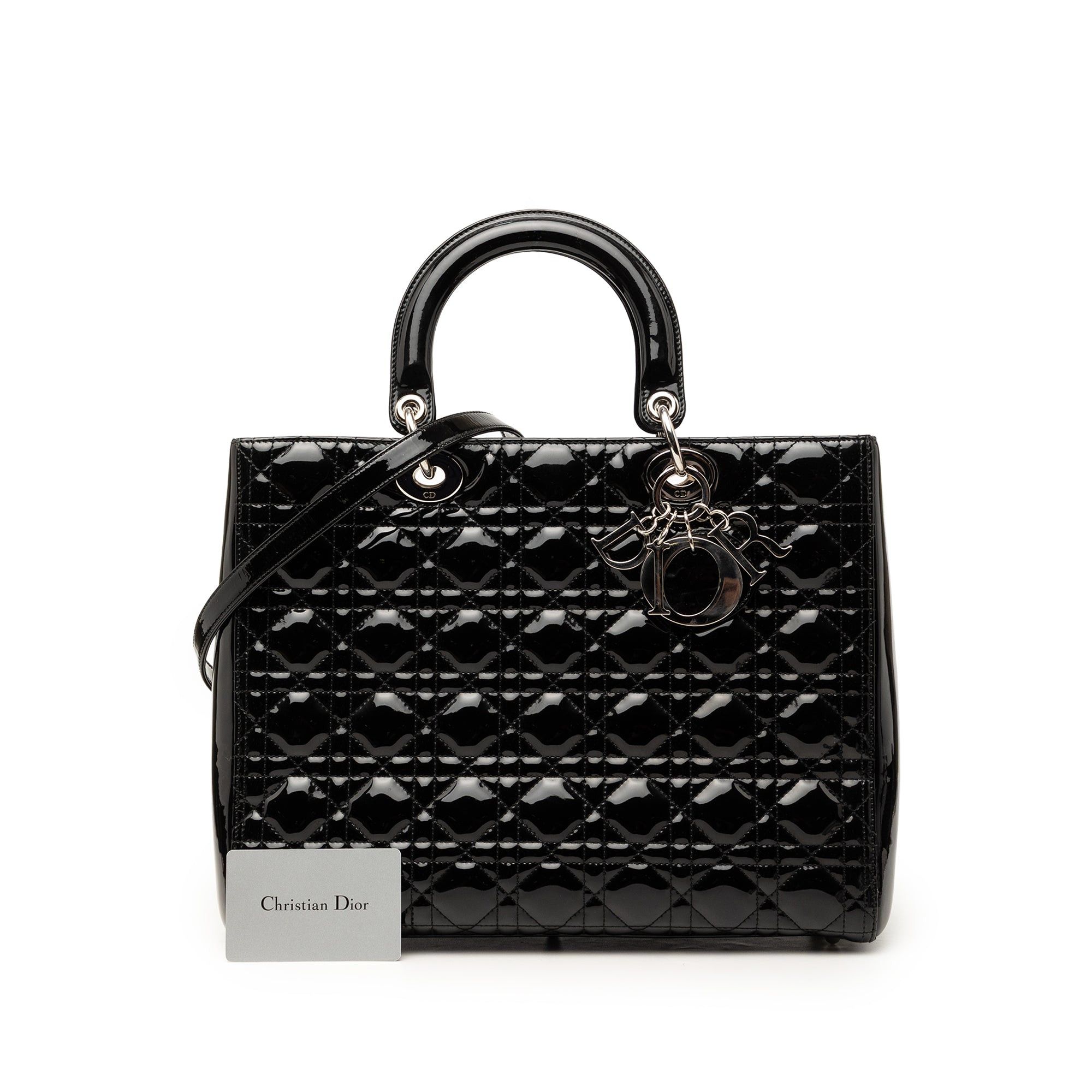 Dior Large Patent Cannage Lady Dior Size ONE SIZE - 8 Thumbnail