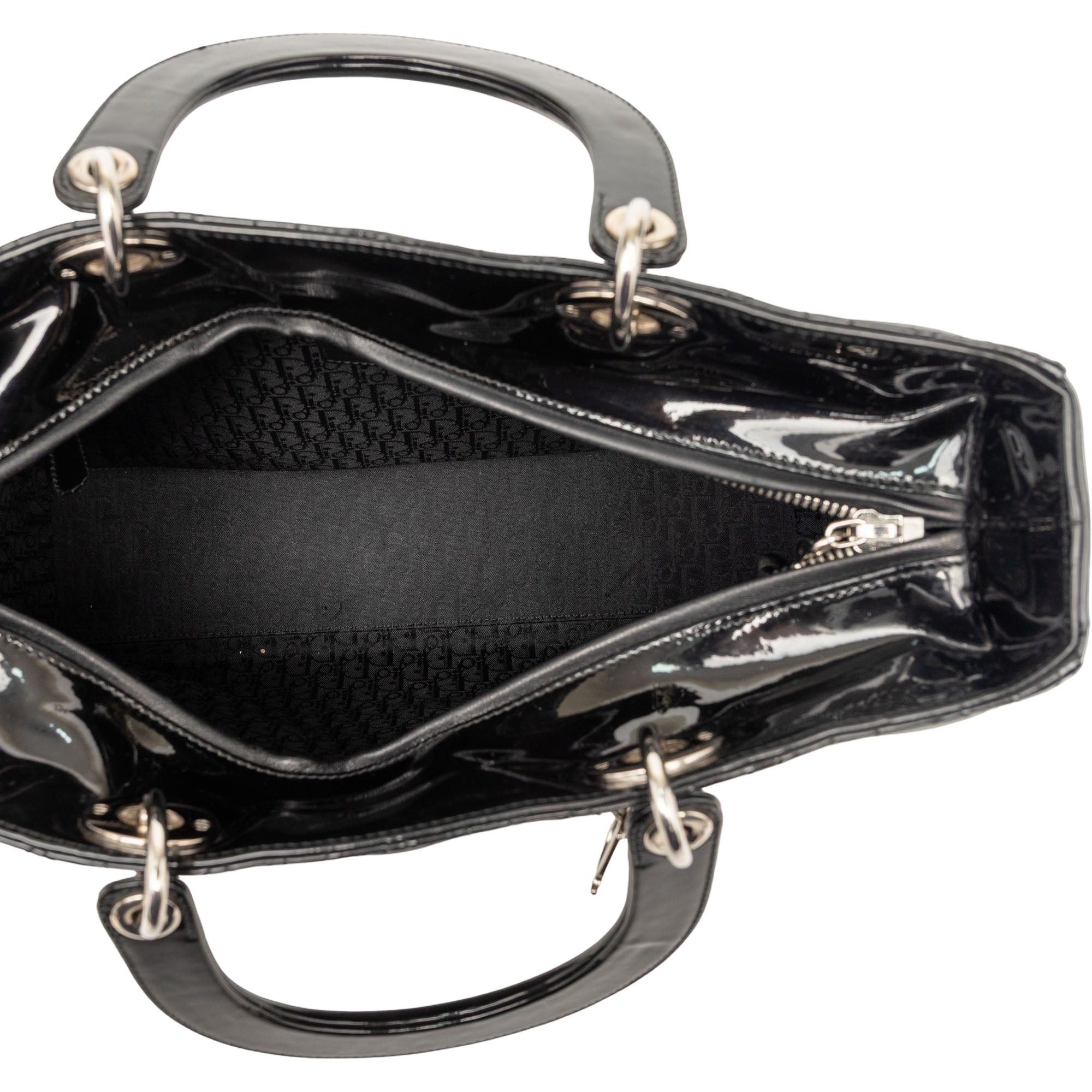 Dior Large Patent Cannage Lady Dior Size ONE SIZE - 4 Thumbnail