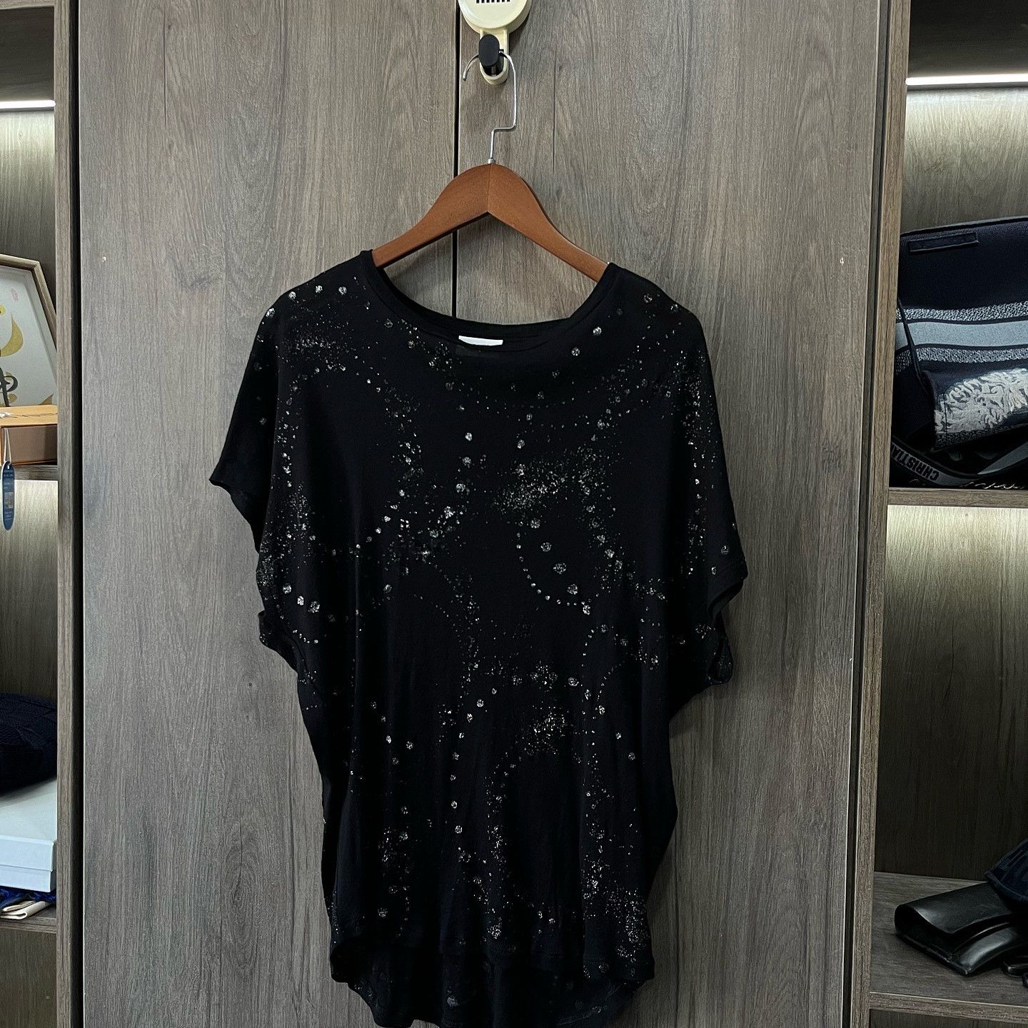 Saint Laurent Paris Saint Laurent Glitter Short Sleeve T-Shirt US M Size US M / EU 48-50 / 2 - 6 Thumbnail