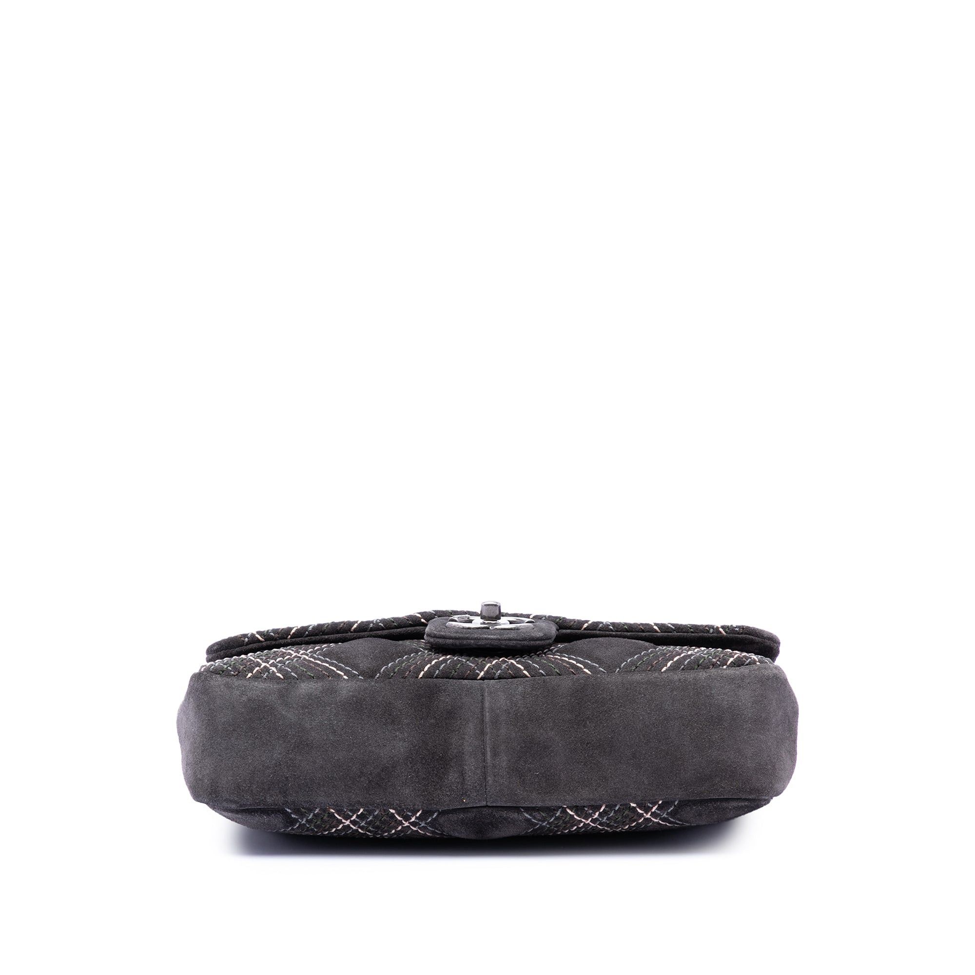 Chanel Paris Edinburgh Medium Stitched Suede Saltire Single Flap Size ONE SIZE - 3 Thumbnail