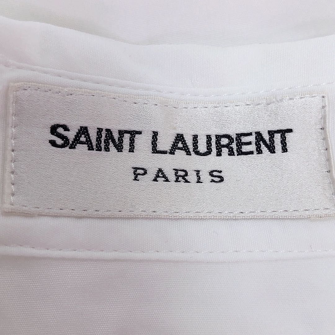 Saint Laurent Paris Saint Laurent Ruffle Trim Button Up Shirt Size 36 Size XS / US 0-2 / IT 36-38 - 3 Thumbnail